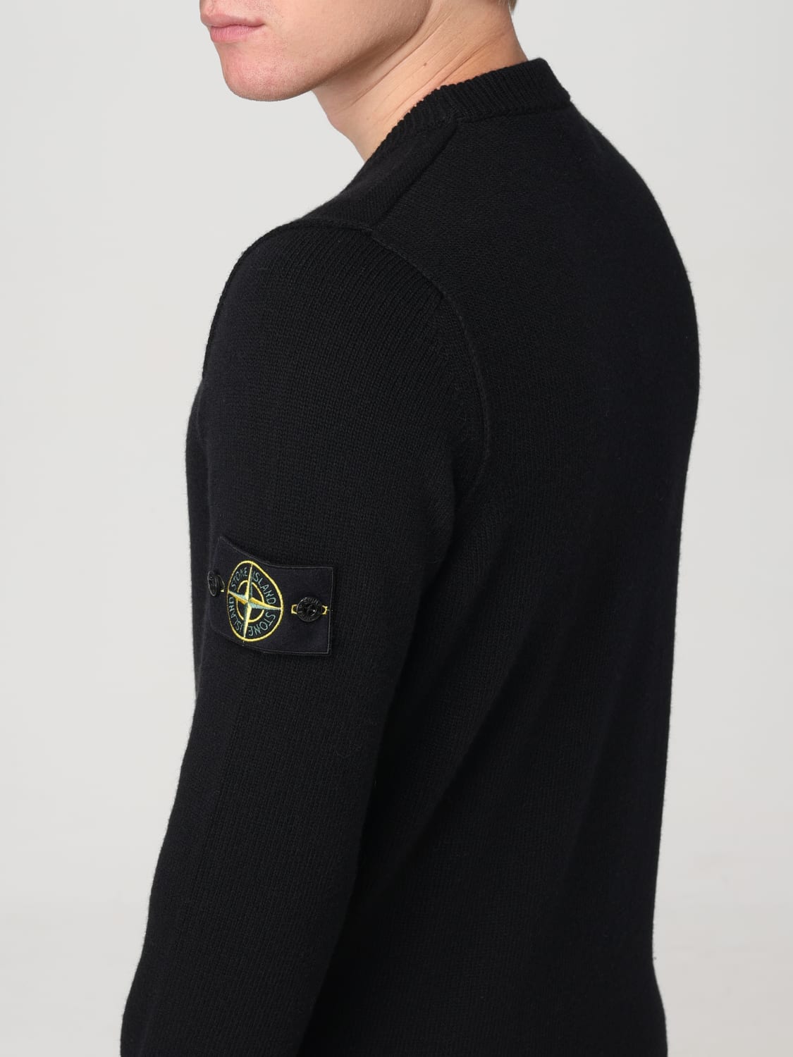 STONE ISLAND 스웨터: 스웨터 남성 Stone Island, 블랙 - Img 5