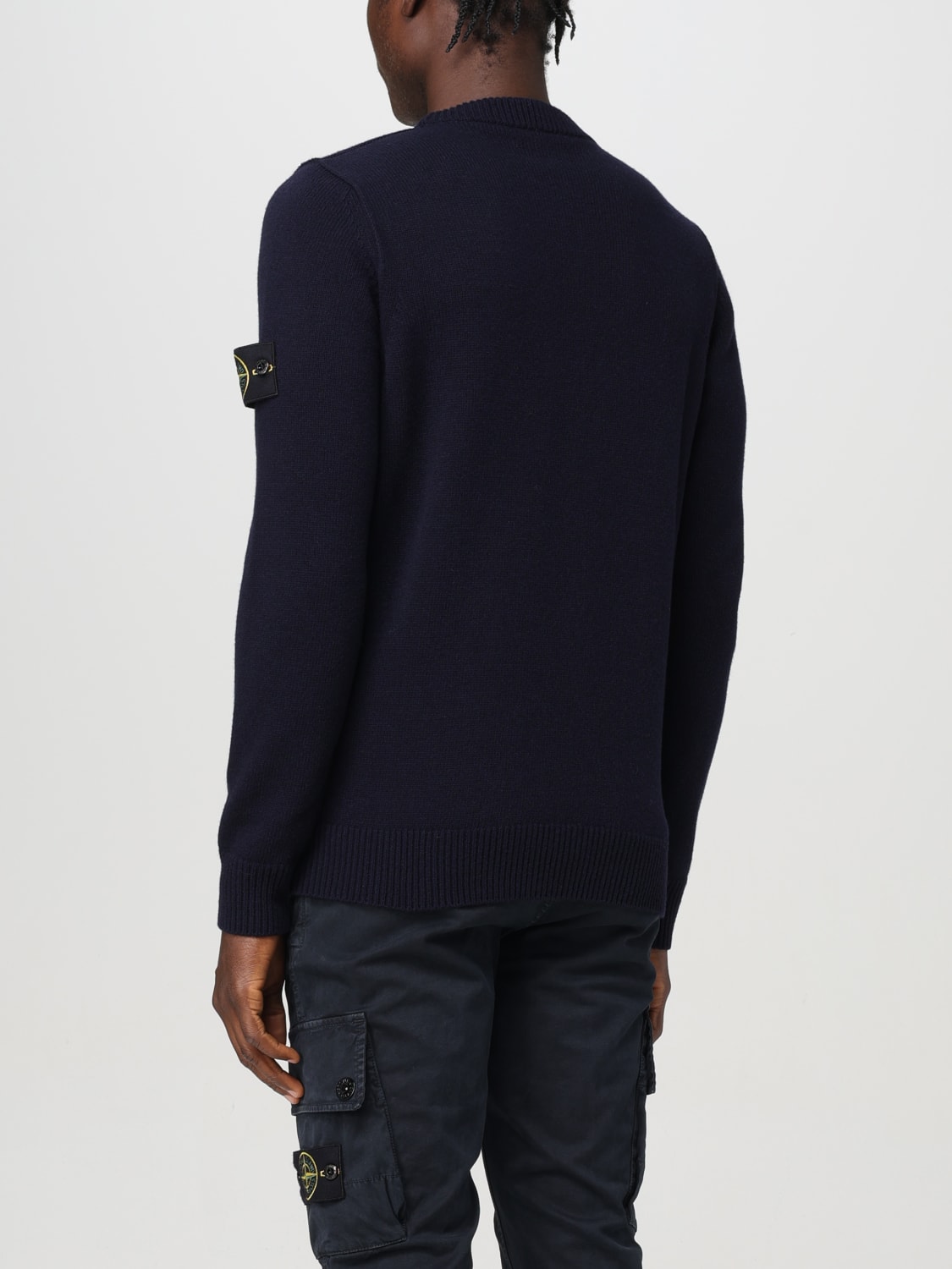 STONE ISLAND JERSEY: Jersey hombre Stone Island, Azul Marino - Img 3