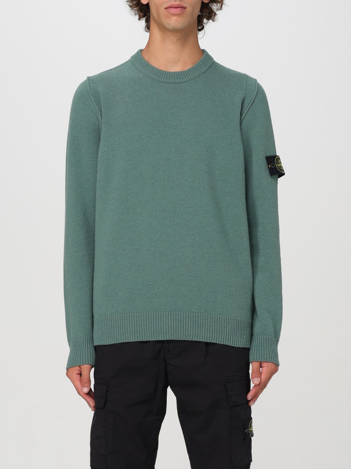 Giglio Maglia basic Stone Island in misto lana