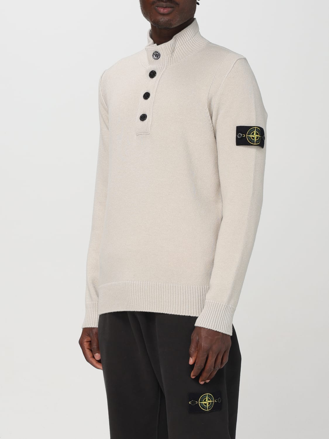 STONE ISLAND SWEATER: Sweater men Stone Island, White - Img 4