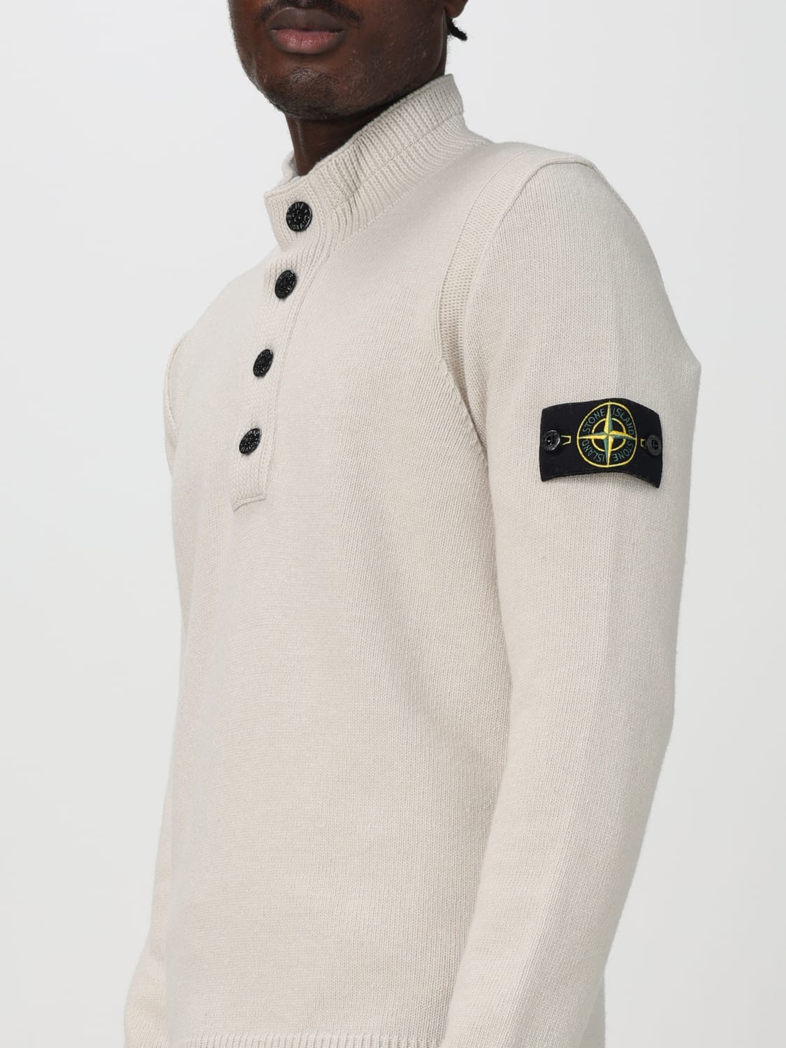 STONE ISLAND SWEATER: Sweater men Stone Island, White - Img 5