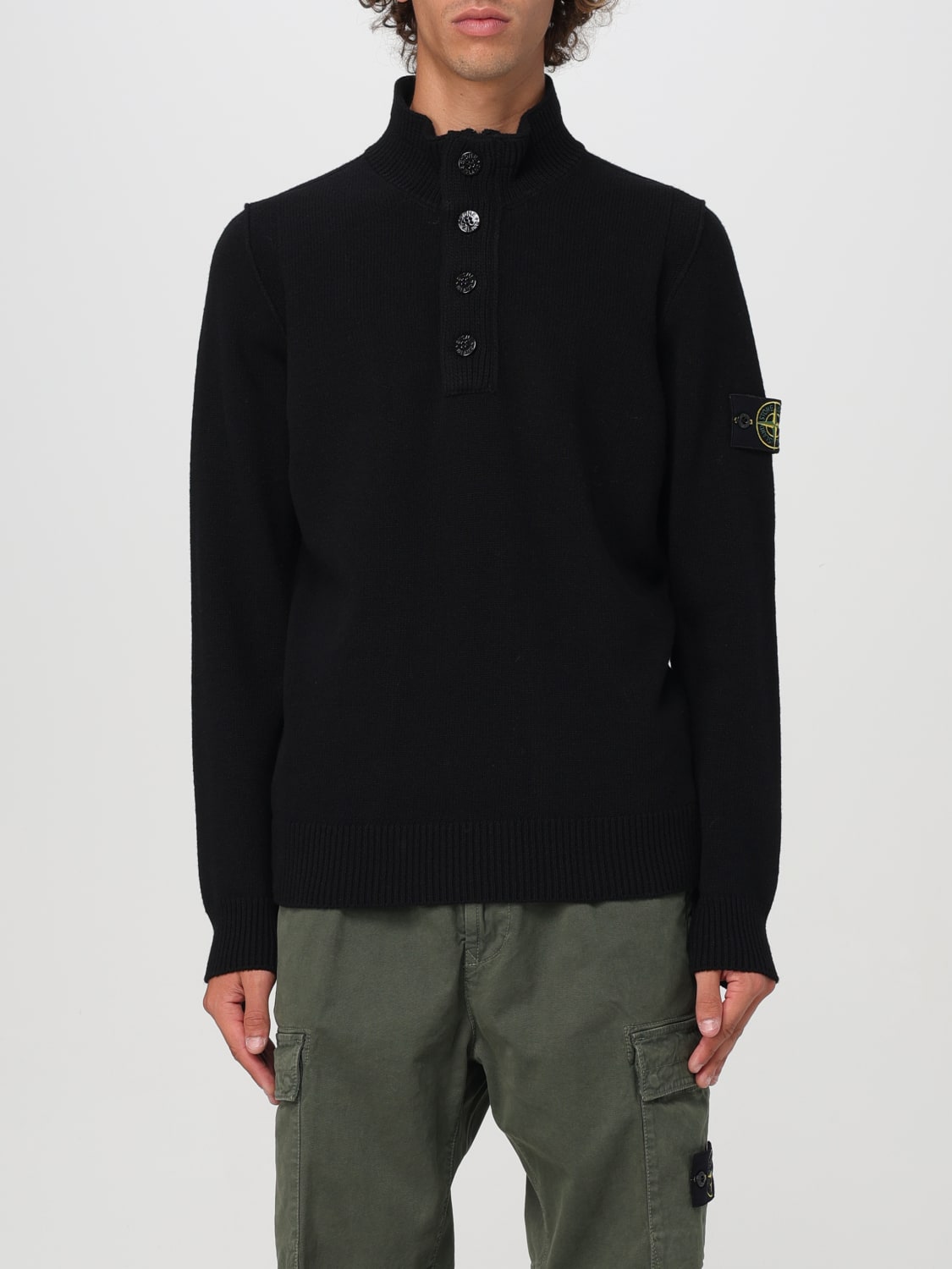 STONE ISLAND JERSEY: Jersey hombre Stone Island, Negro - Img 1