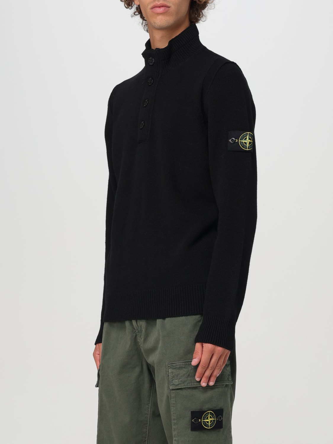 STONE ISLAND JERSEY: Jersey hombre Stone Island, Negro - Img 3