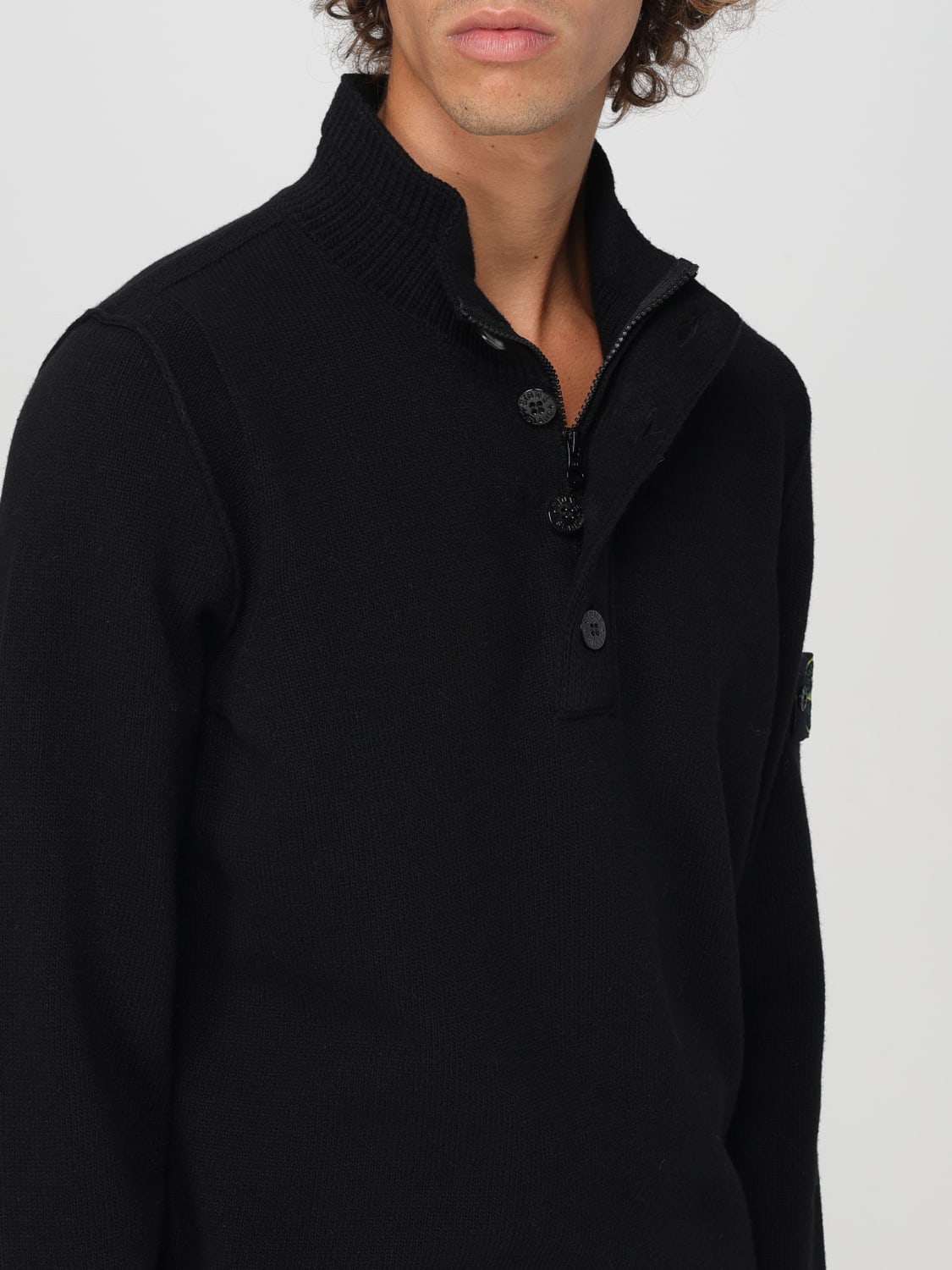 STONE ISLAND JERSEY: Jersey hombre Stone Island, Negro - Img 4