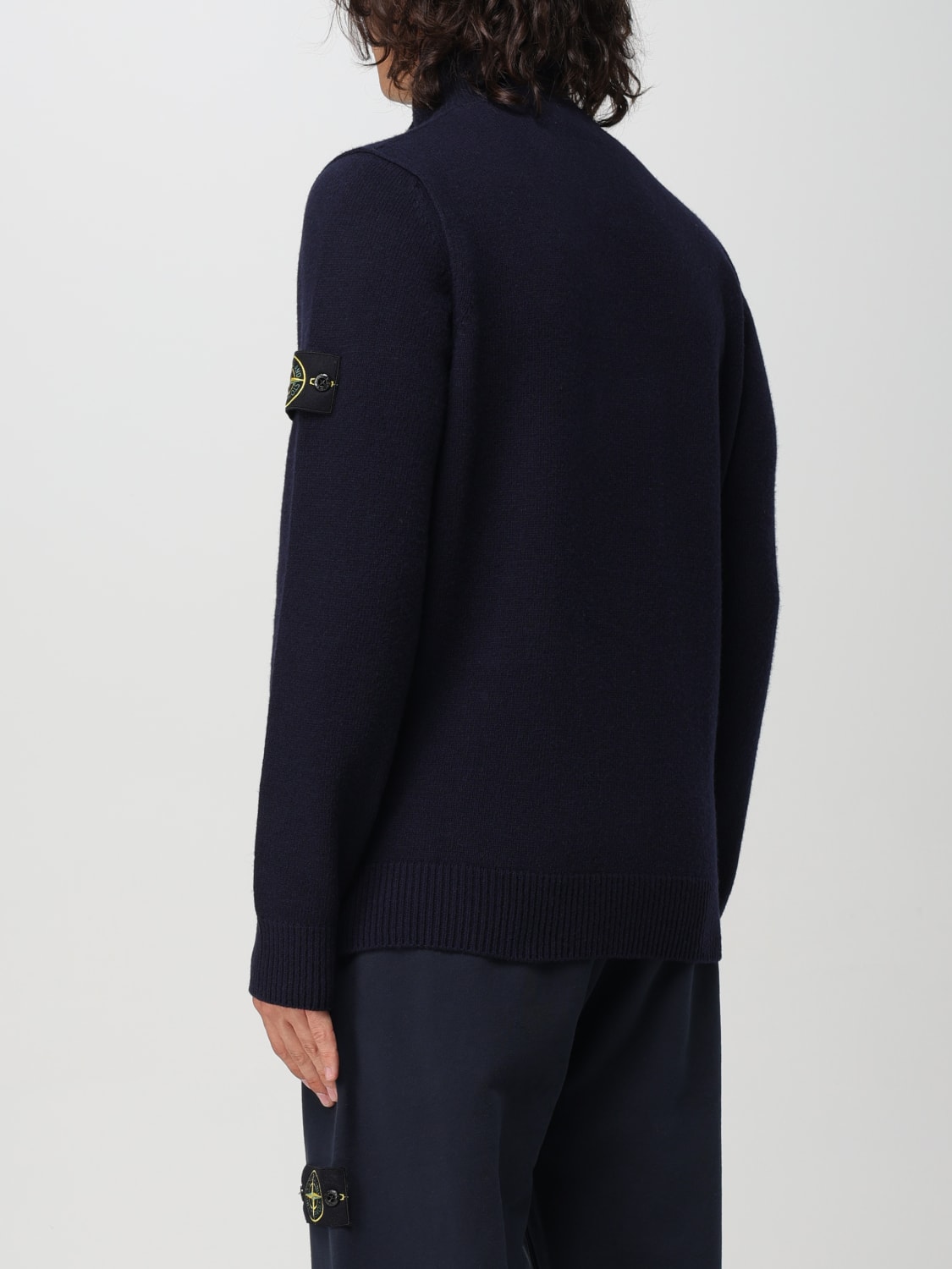 STONE ISLAND JERSEY: Jersey hombre Stone Island, Azul Marino - Img 2