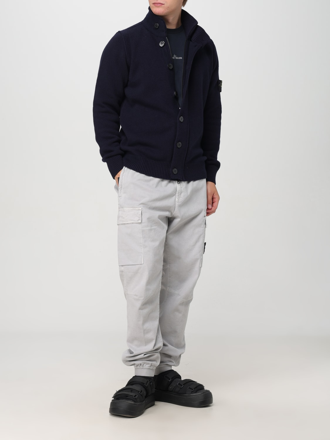 STONE ISLAND CARDIGAN: Sweater men Stone Island, Navy - Img 2