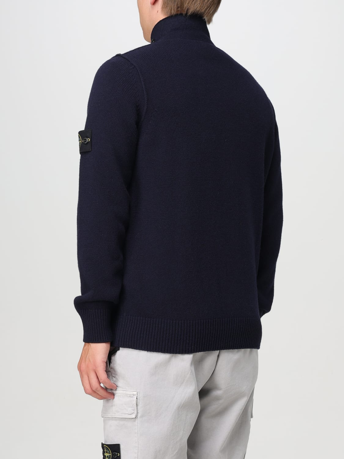 STONE ISLAND CARDIGAN: Sweater men Stone Island, Navy - Img 3