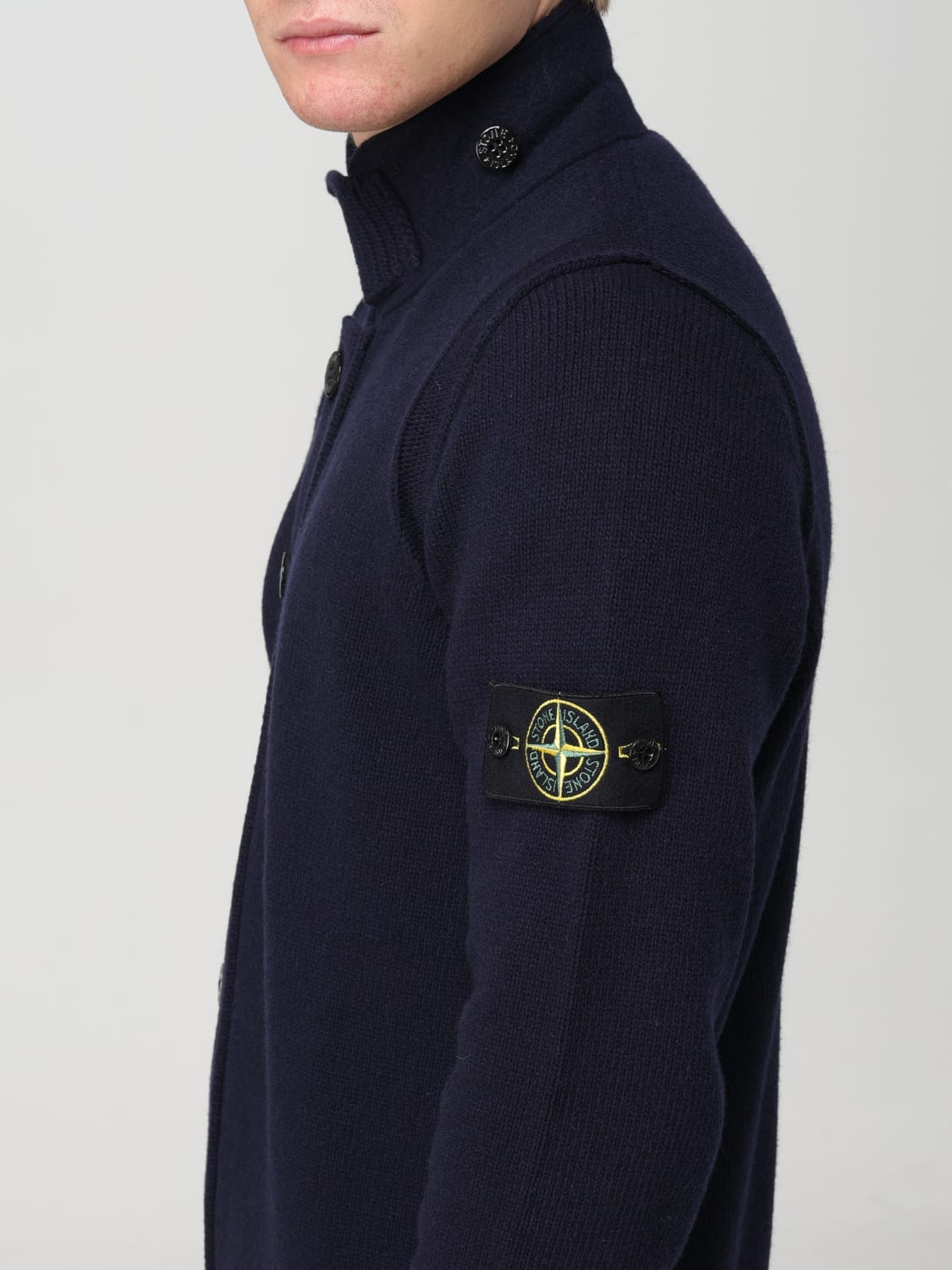 STONE ISLAND CARDIGAN: Sweater men Stone Island, Navy - Img 5