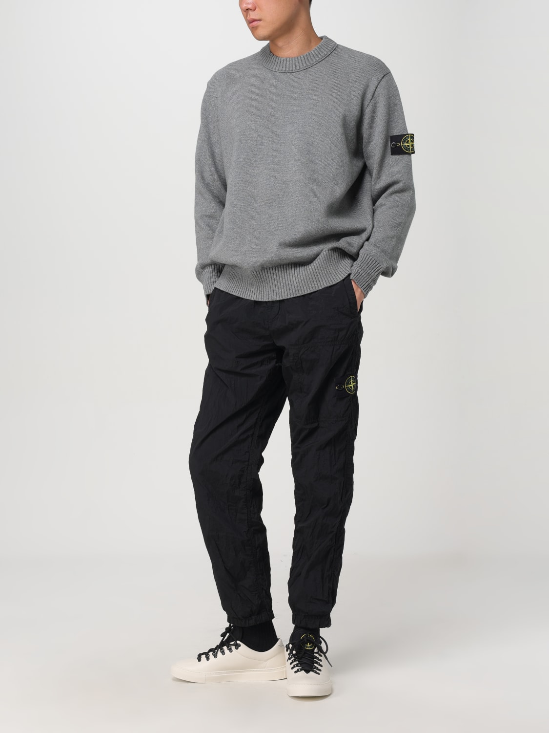 STONE ISLAND SWEATER: Sweater men Stone Island, Grey - Img 2