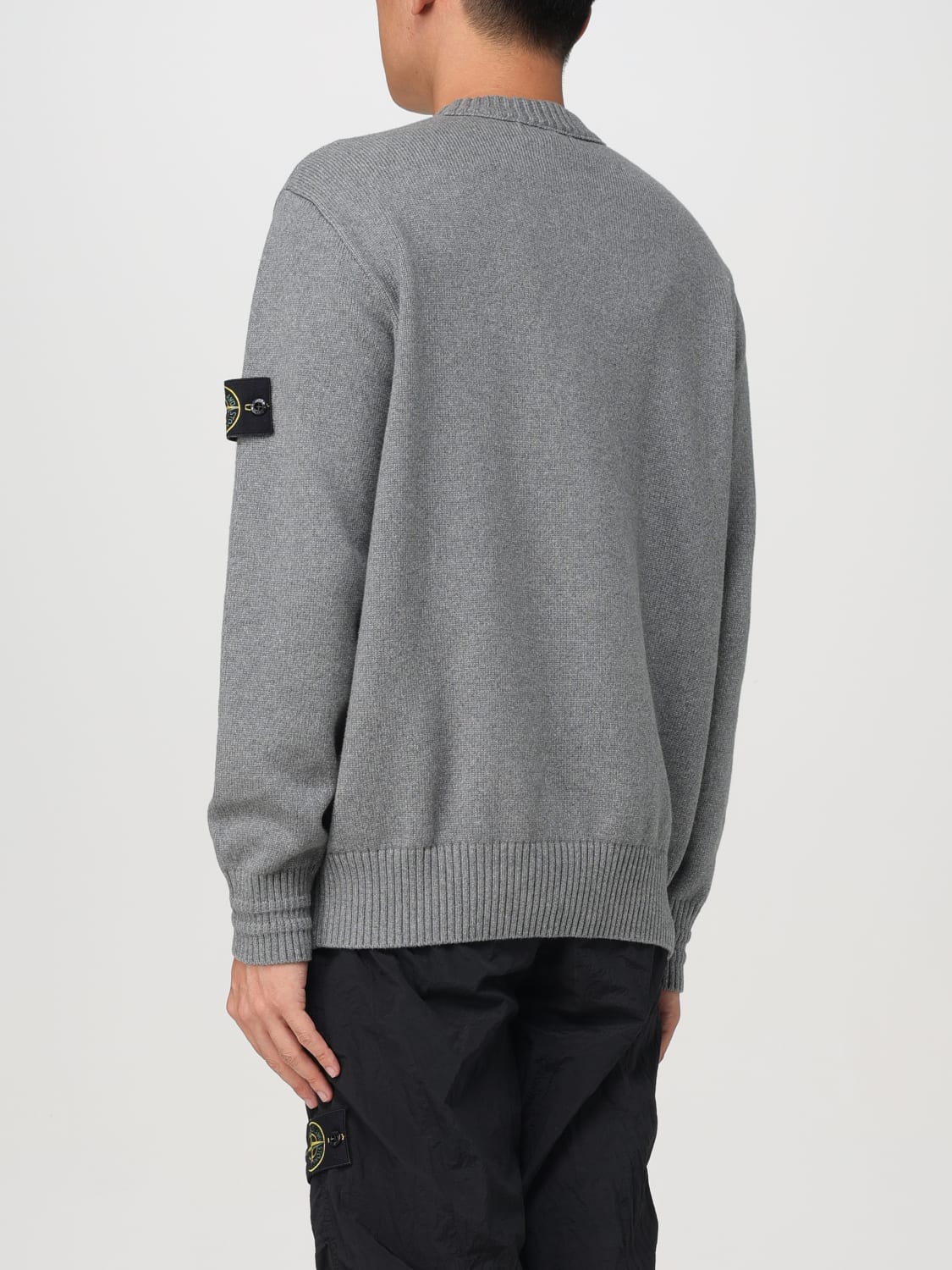 STONE ISLAND SWEATER: Sweater men Stone Island, Grey - Img 3