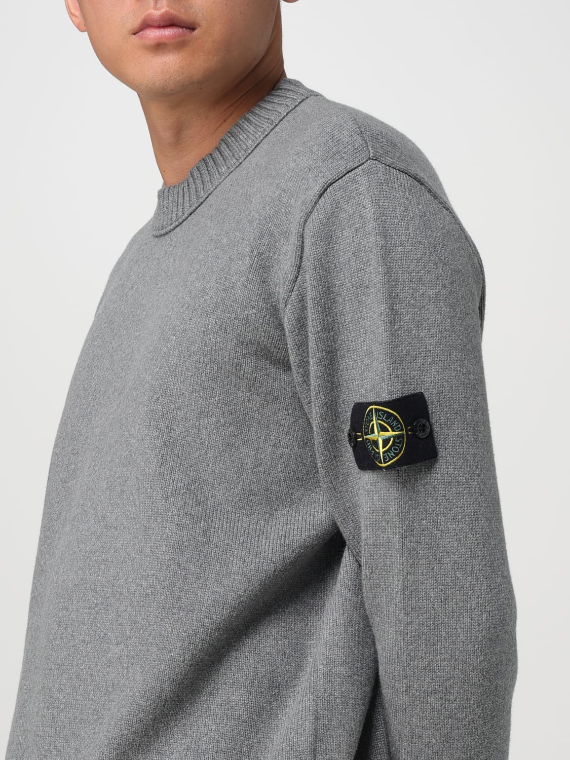 STONE ISLAND SWEATER: Sweater men Stone Island, Grey - Img 5