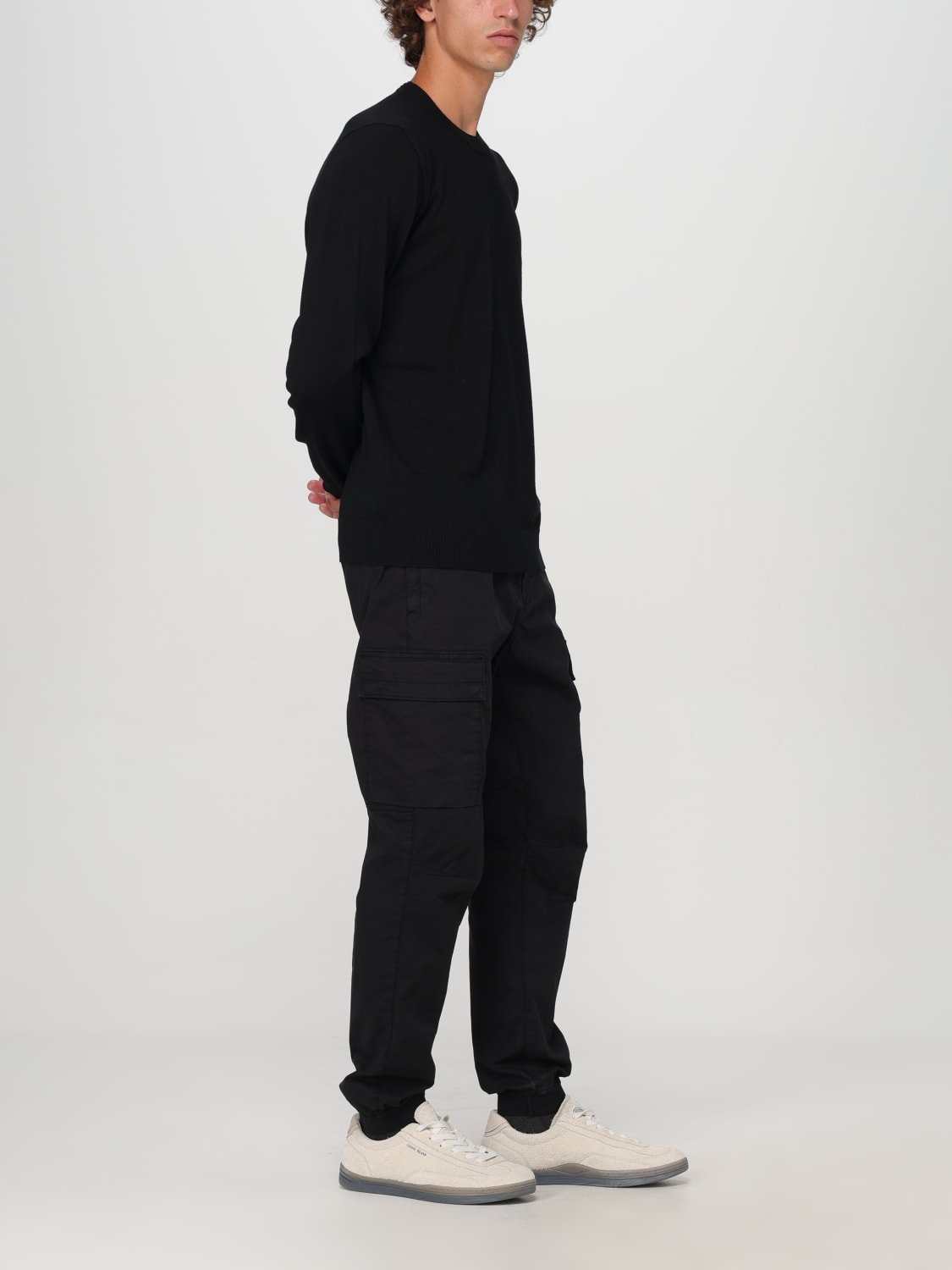 STONE ISLAND: Sweater men - Black | Stone Island sweater 8115510C4