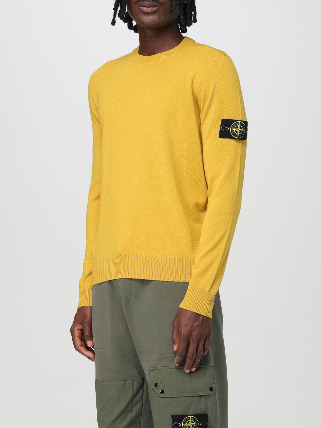 STONE ISLAND JERSEY: Jersey hombre Stone Island, Ocre - Img 4