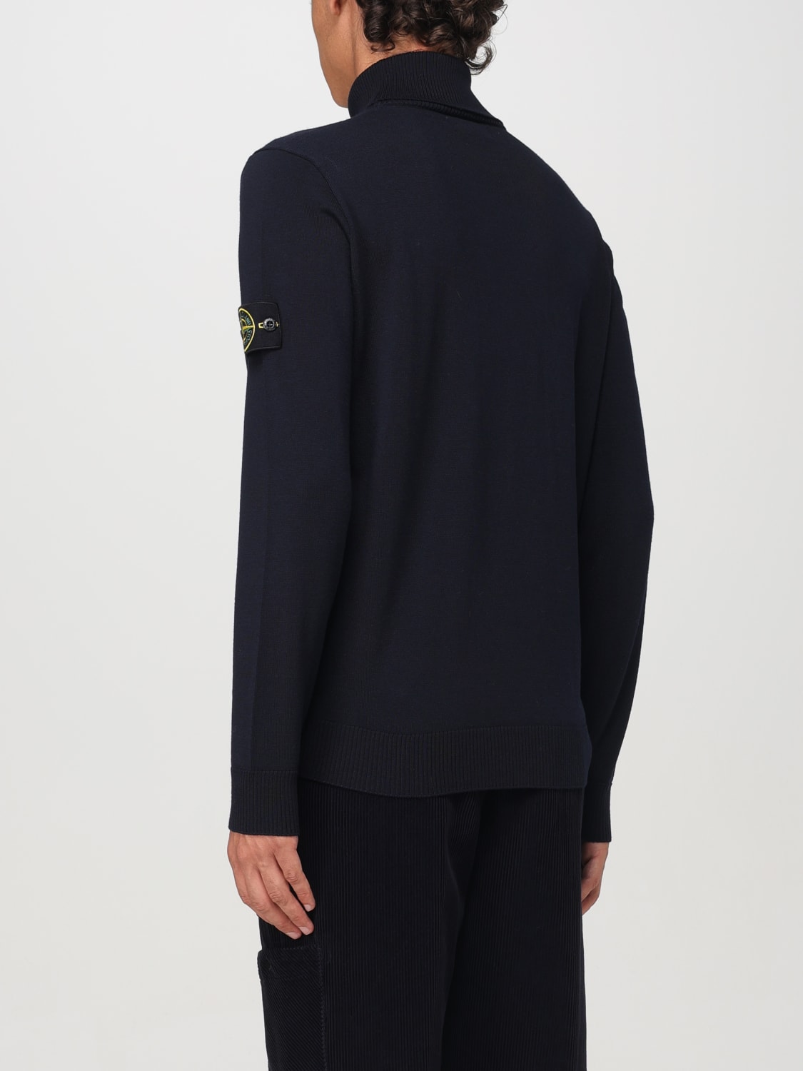 STONE ISLAND JERSEY: Jersey hombre Stone Island, Azul Oscuro - Img 3