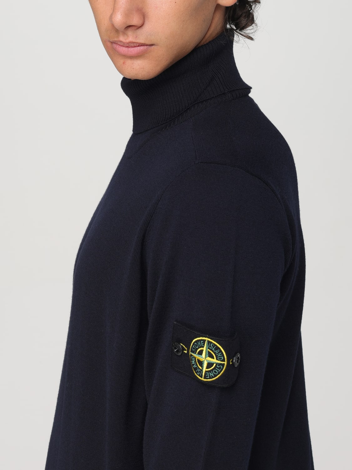 STONE ISLAND JERSEY: Jersey hombre Stone Island, Azul Oscuro - Img 5