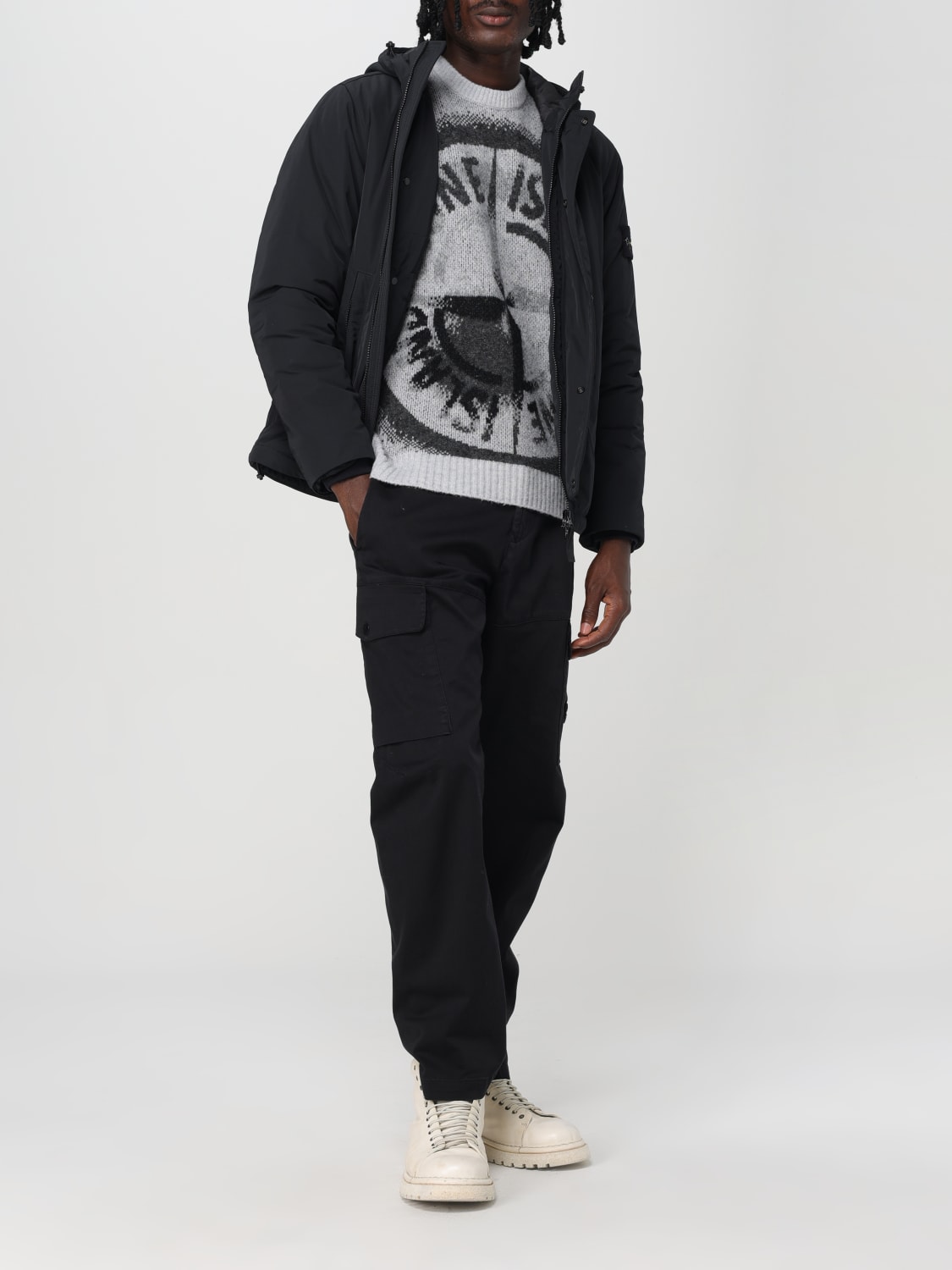 STONE ISLAND JERSEY: Jersey hombre Stone Island, Gris - Img 2