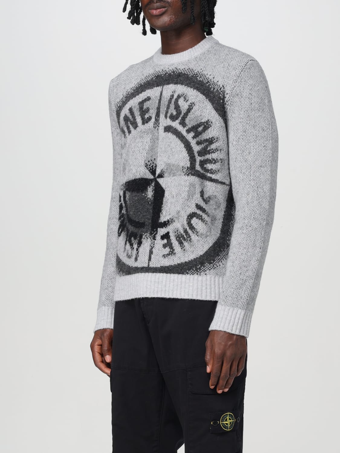 STONE ISLAND JERSEY: Jersey hombre Stone Island, Gris - Img 4