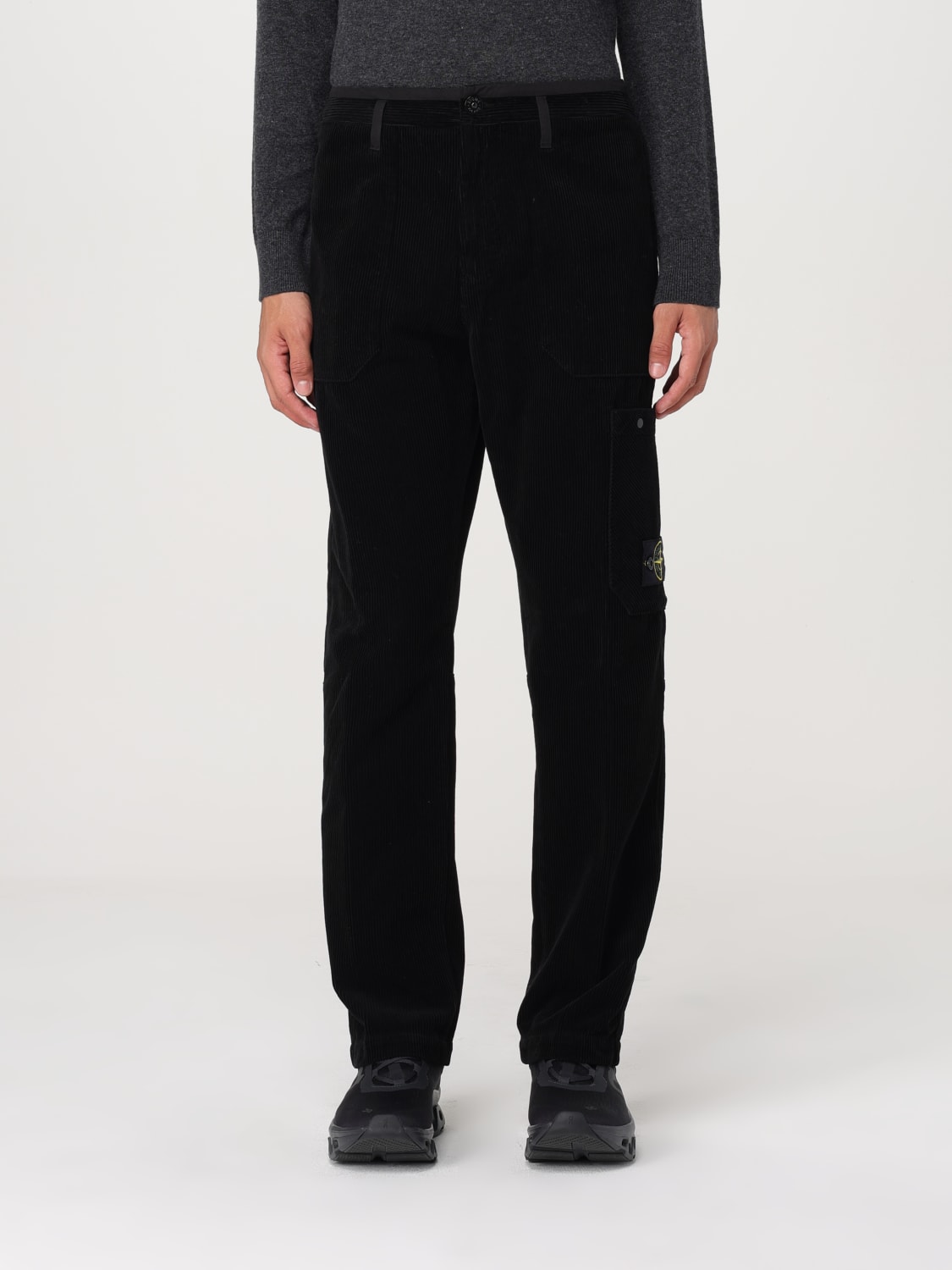 STONE ISLAND PANTALÓN: Pantalón hombre Stone Island, Negro - Img 1