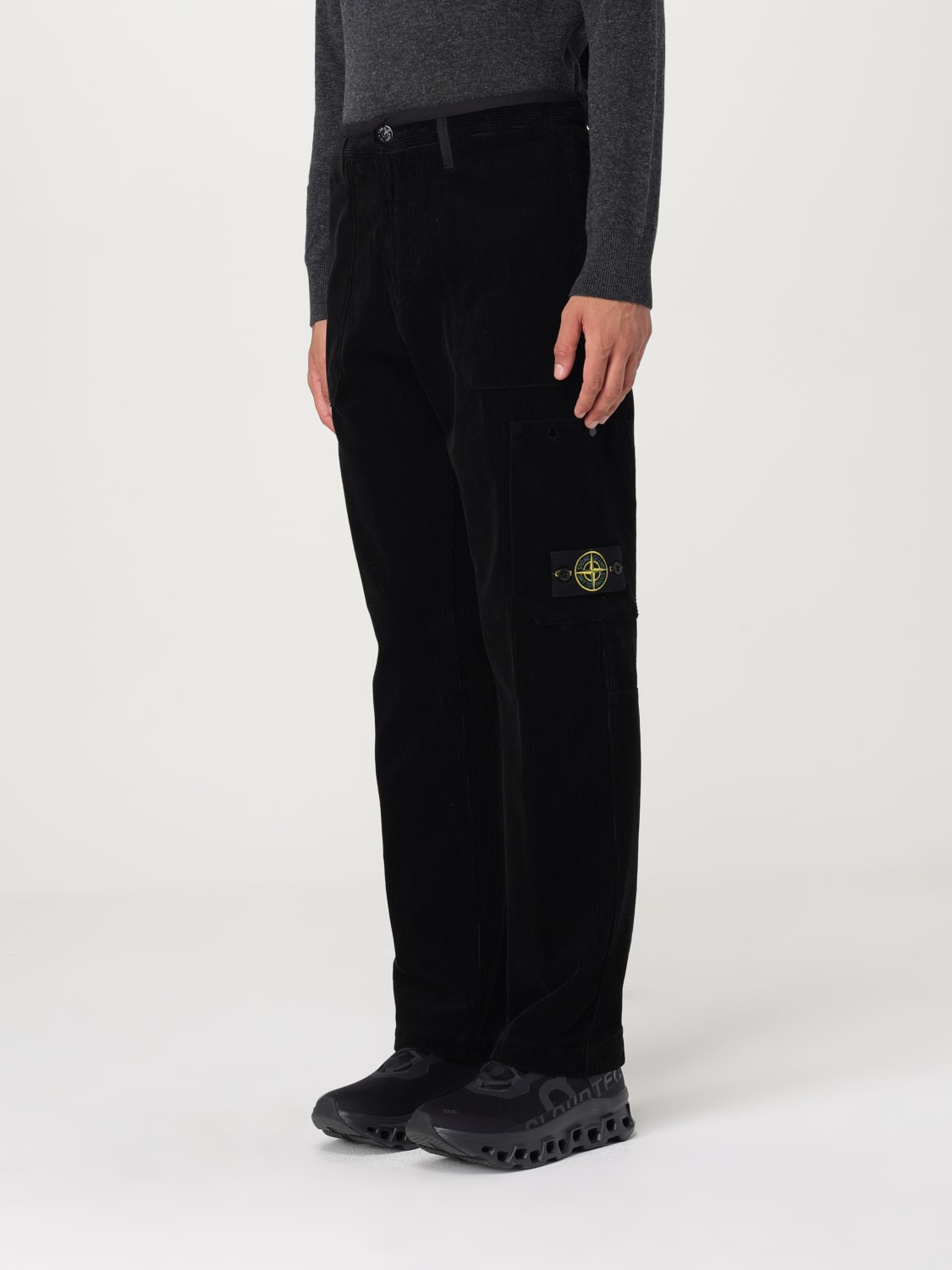 STONE ISLAND PANTALÓN: Pantalón hombre Stone Island, Negro - Img 4