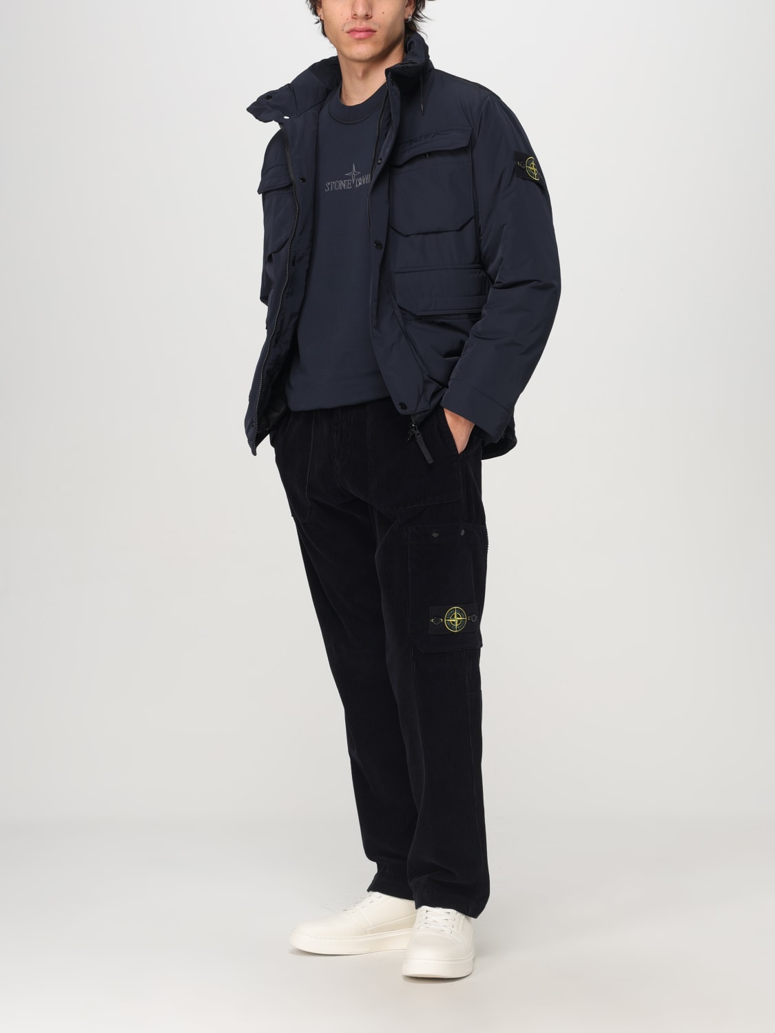 STONE ISLAND PANTALÓN: Pantalón hombre Stone Island, Azul Oscuro - Img 2