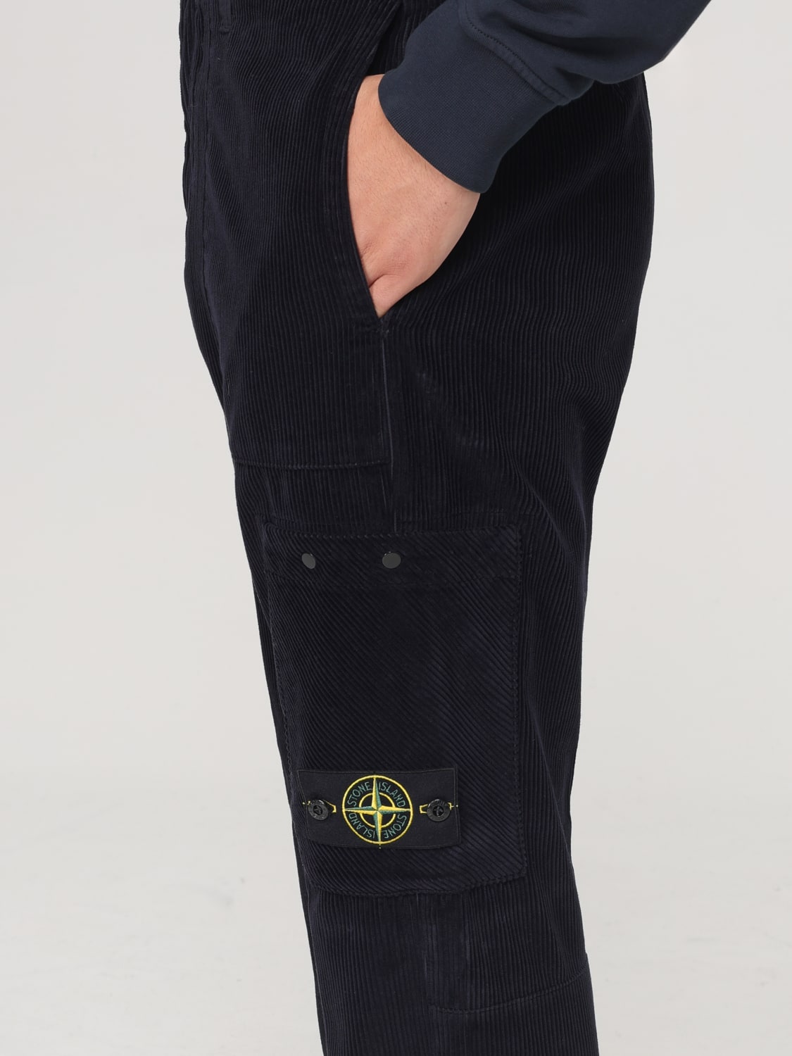 STONE ISLAND PANTALÓN: Pantalón hombre Stone Island, Azul Oscuro - Img 5