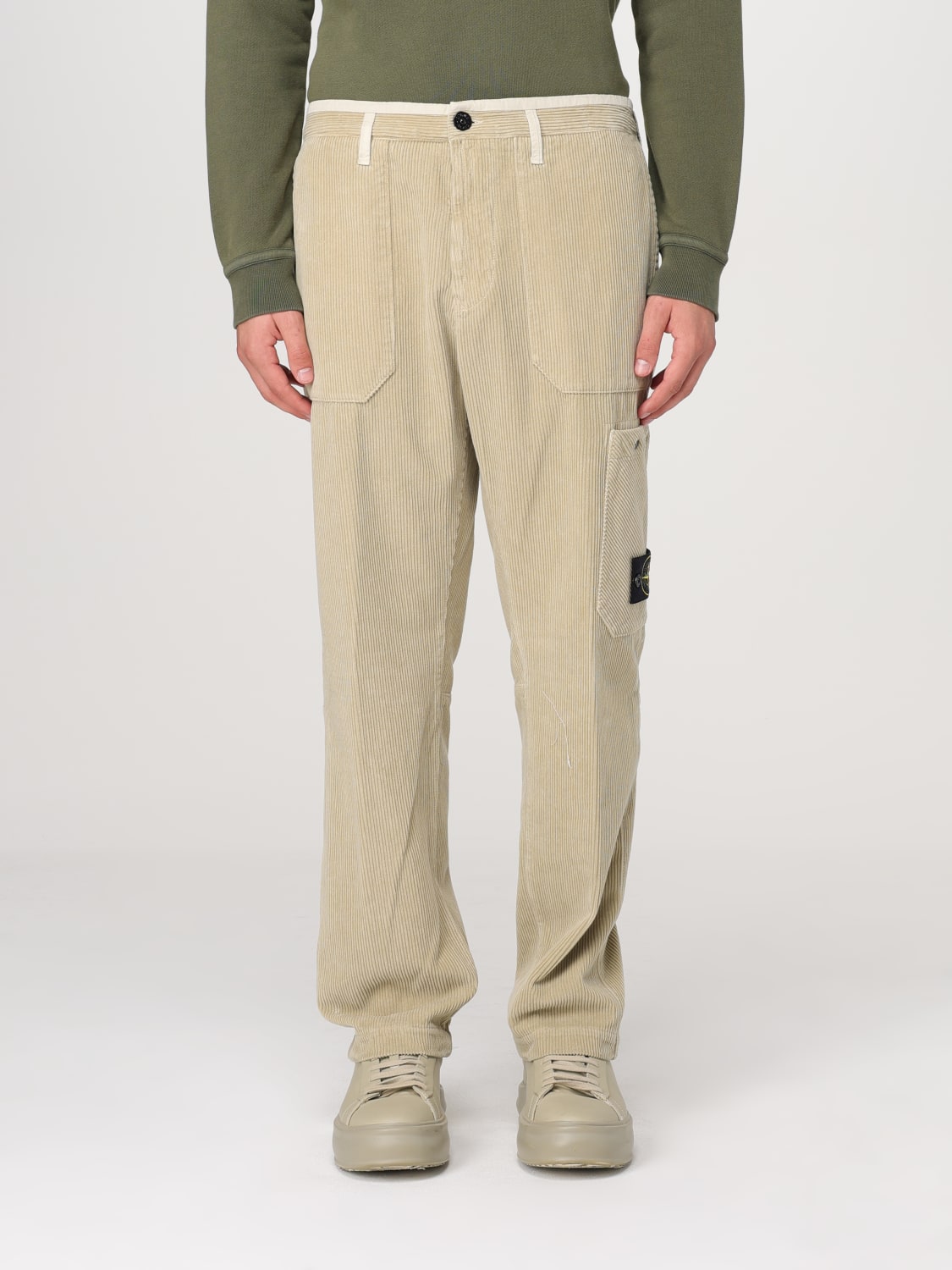 STONE ISLAND PANTALÓN: Pantalón hombre Stone Island, Nata - Img 1