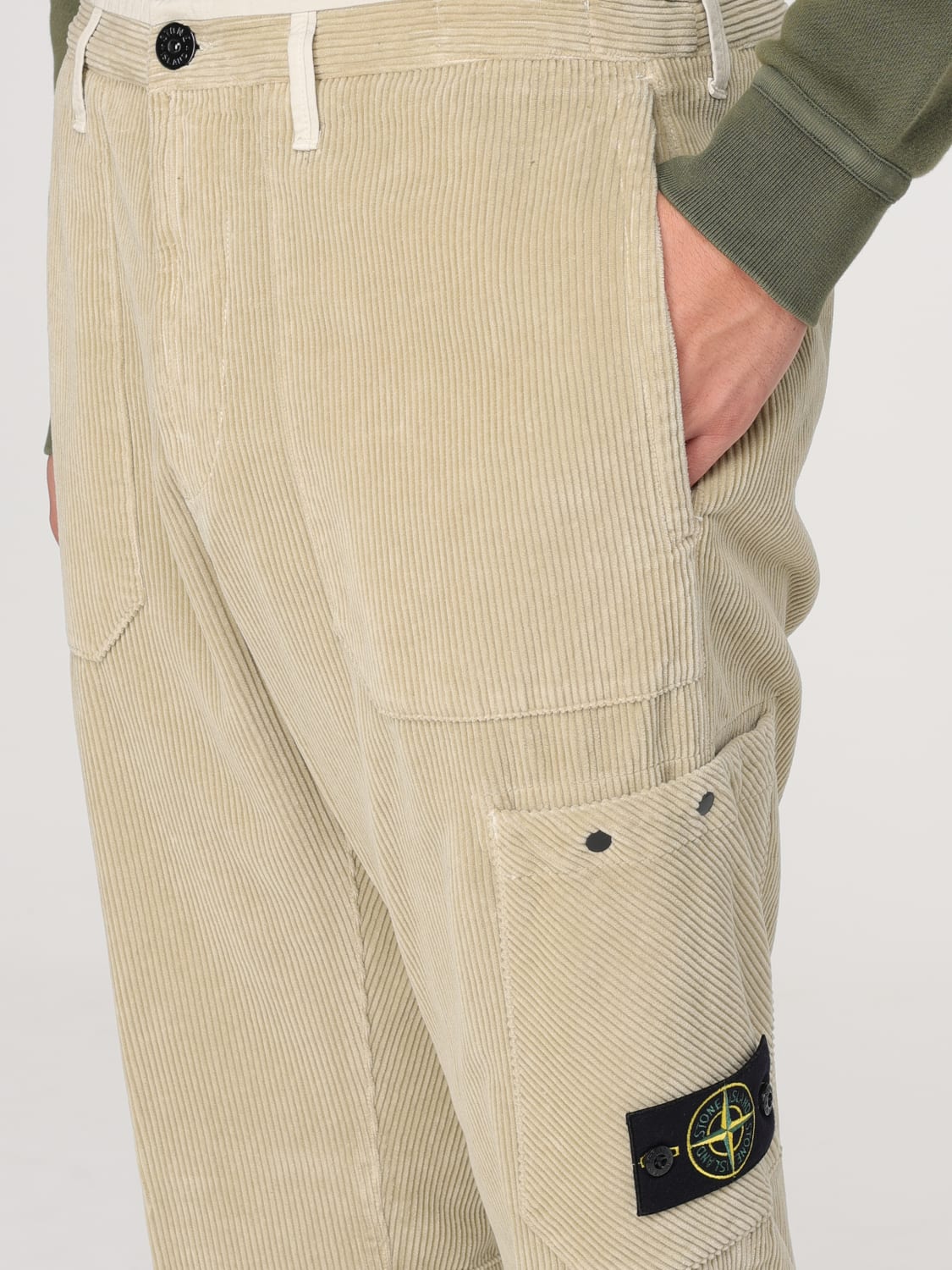 STONE ISLAND PANTALÓN: Pantalón hombre Stone Island, Nata - Img 5