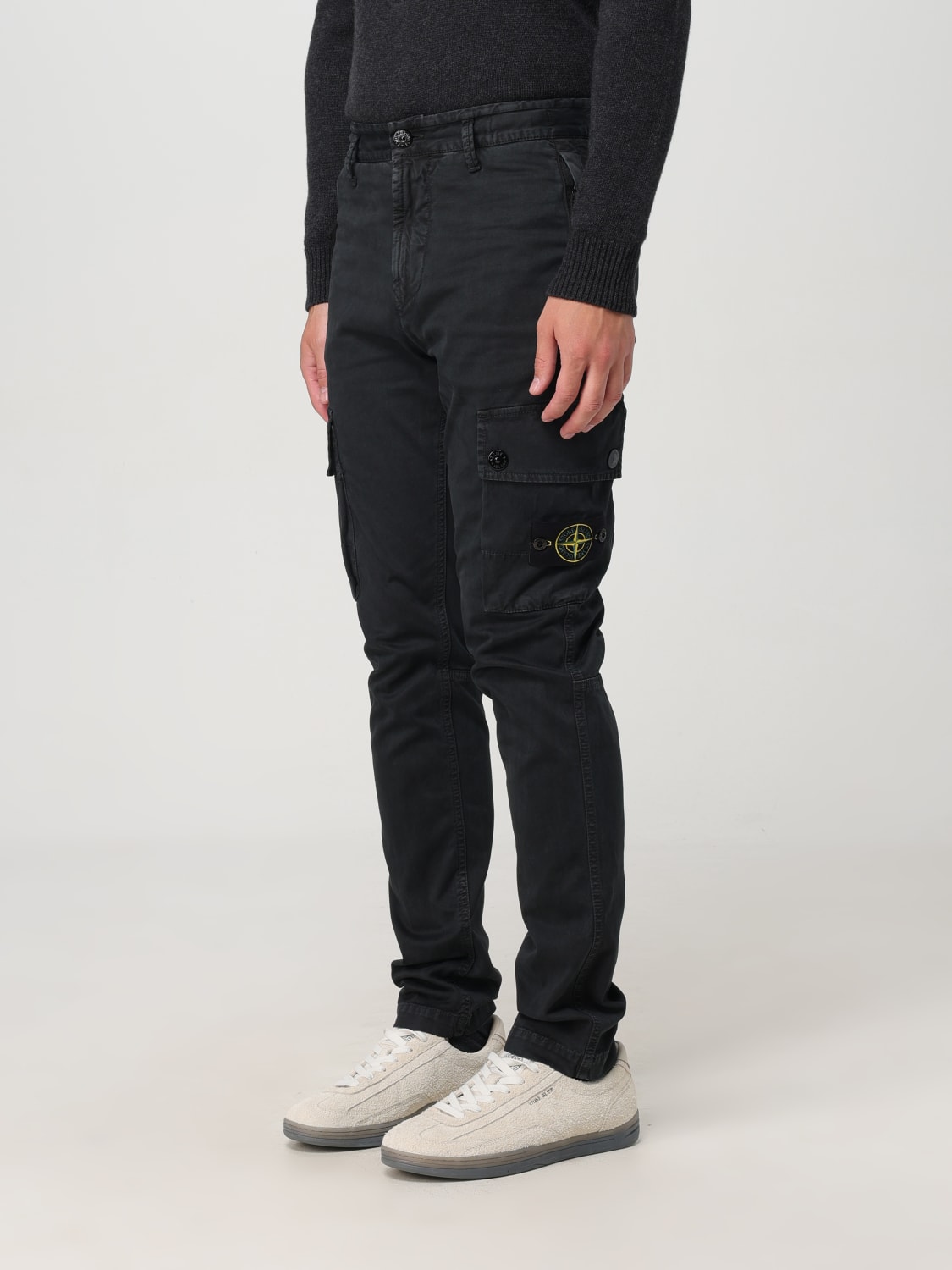 STONE ISLAND PANTALÓN: Pantalón hombre Stone Island, Negro - Img 4