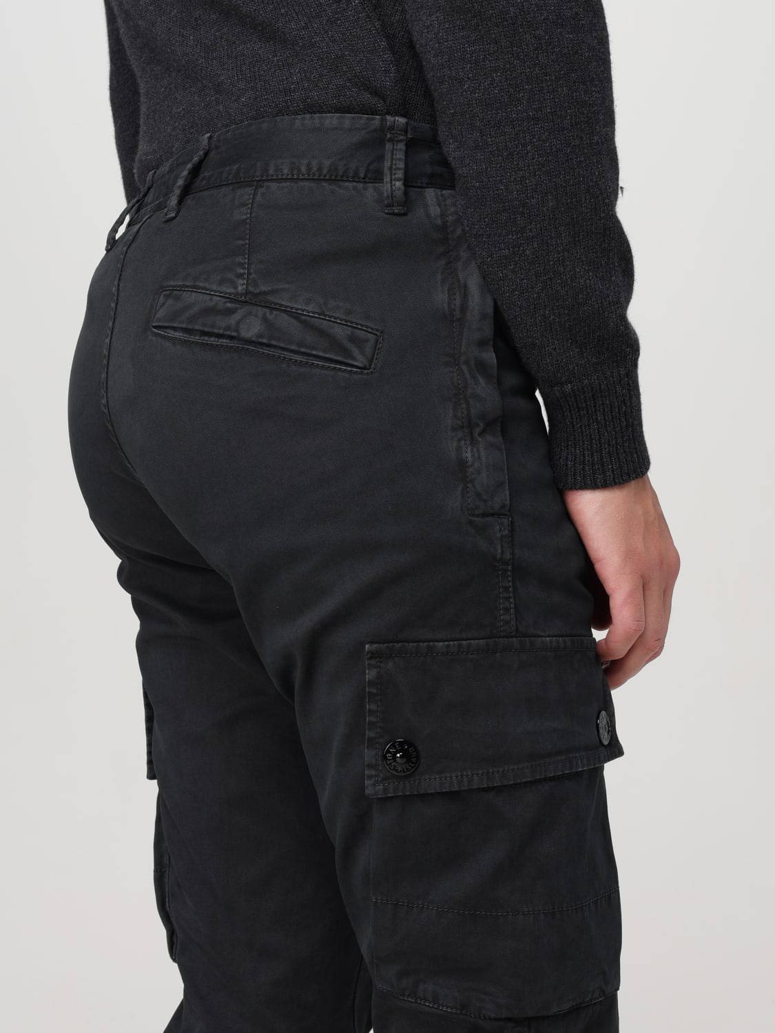 STONE ISLAND PANTALÓN: Pantalón hombre Stone Island, Negro - Img 5