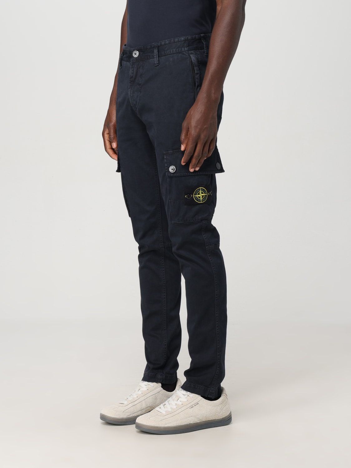 STONE ISLAND PANTALÓN: Pantalón hombre Stone Island, Azul Oscuro - Img 4