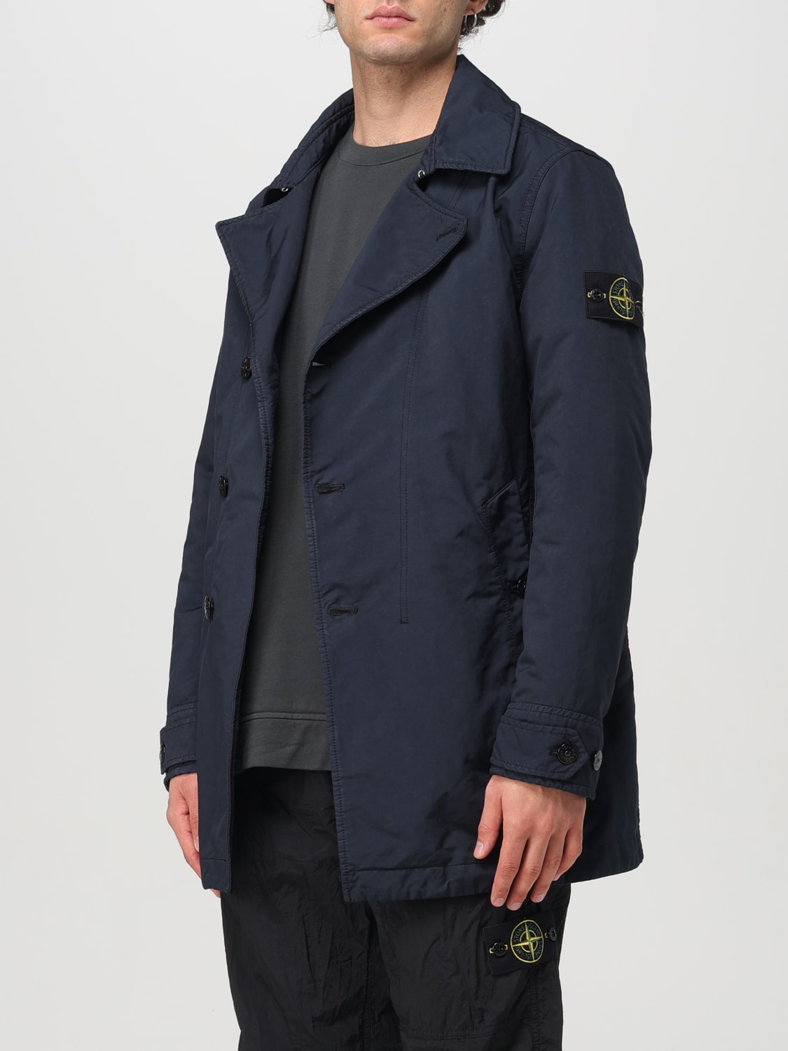 STONE ISLAND CHAQUETA: Chaqueta hombre Stone Island, Azul Oscuro - Img 4