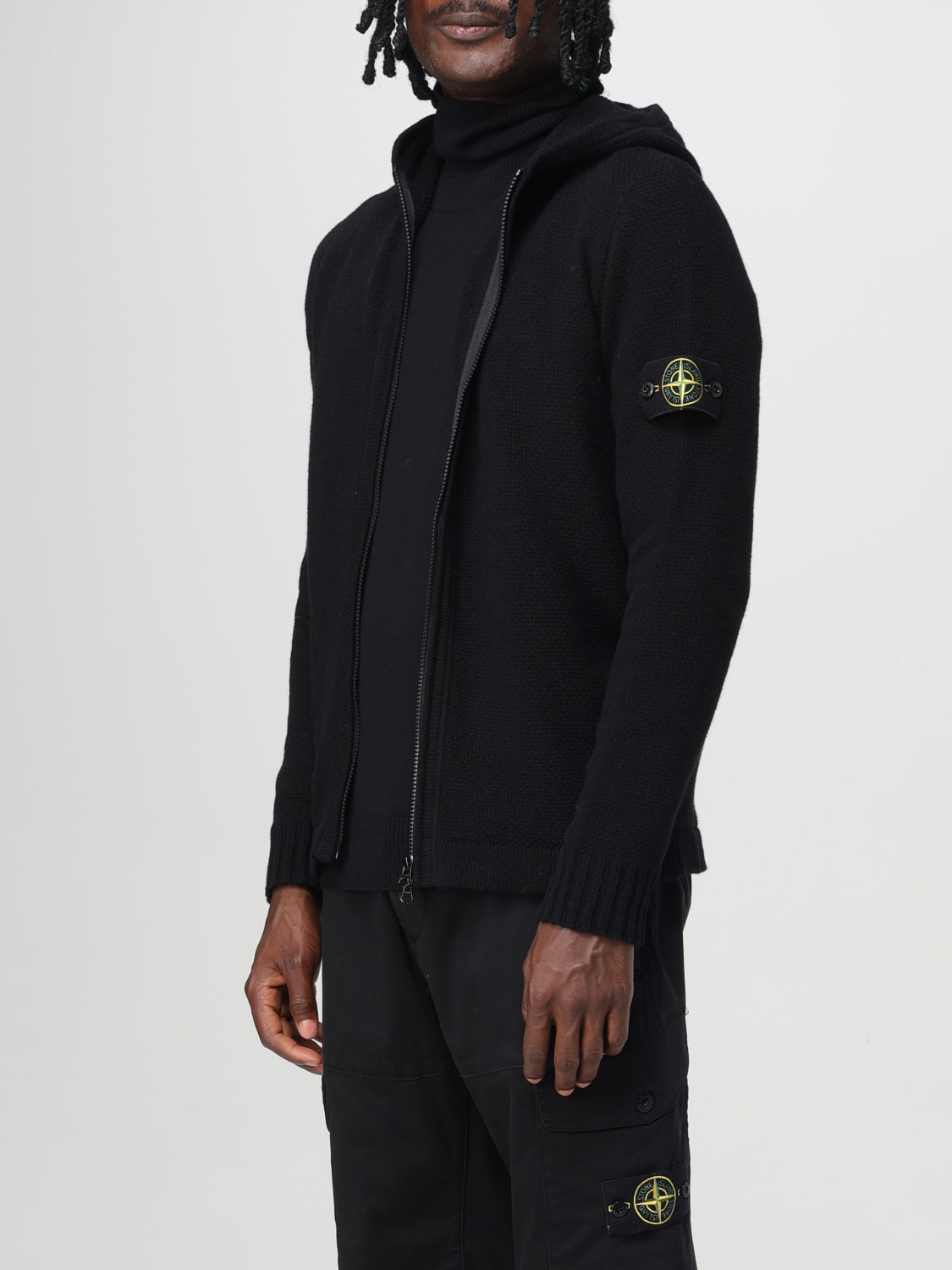 STONE ISLAND：セーター メンズ - ブラック | GIGLIO.COMオンラインの