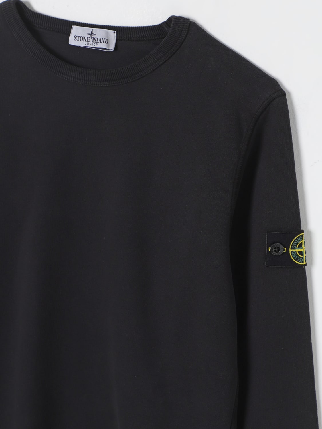 STONE ISLAND JUNIOR PULLOVER: Pullover kinder Stone Island Junior, Schwarz - Img 3