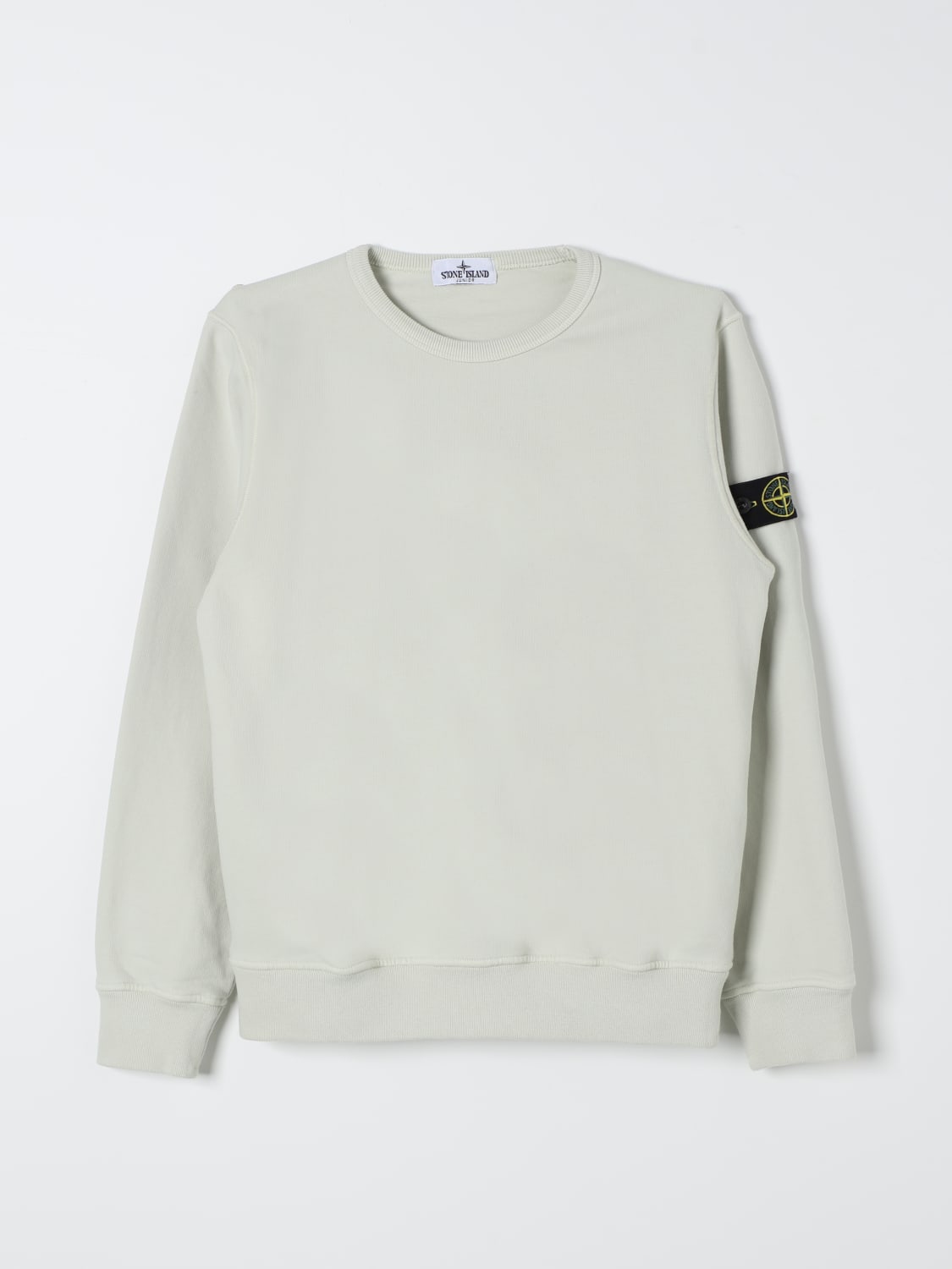 STONE ISLAND JUNIOR PULL: Pull enfant Stone Island Junior, Blanc 1 - Img 1