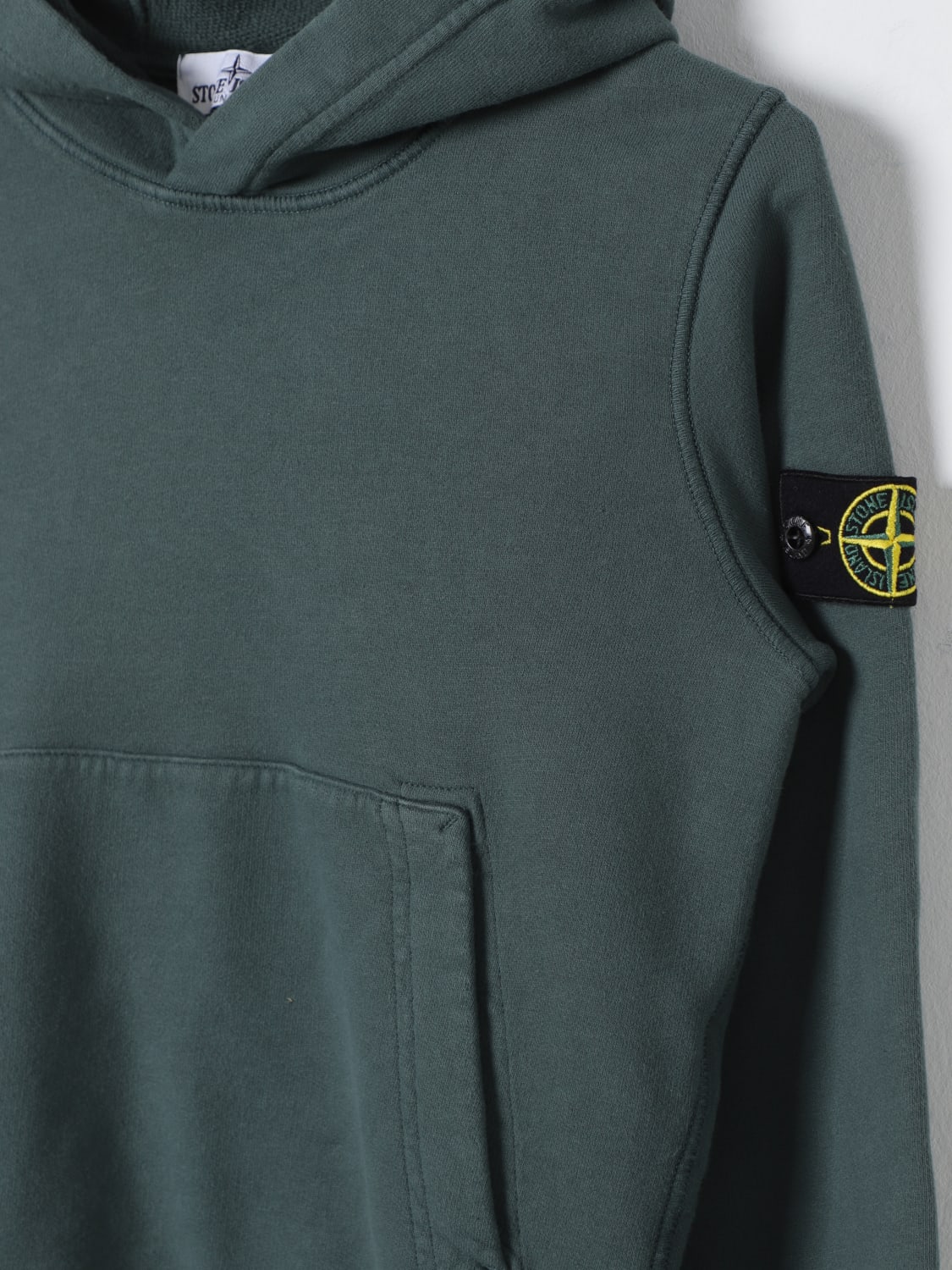 STONE ISLAND JUNIOR SWEATER: Sweater kids Stone Island Junior, Green - Img 3