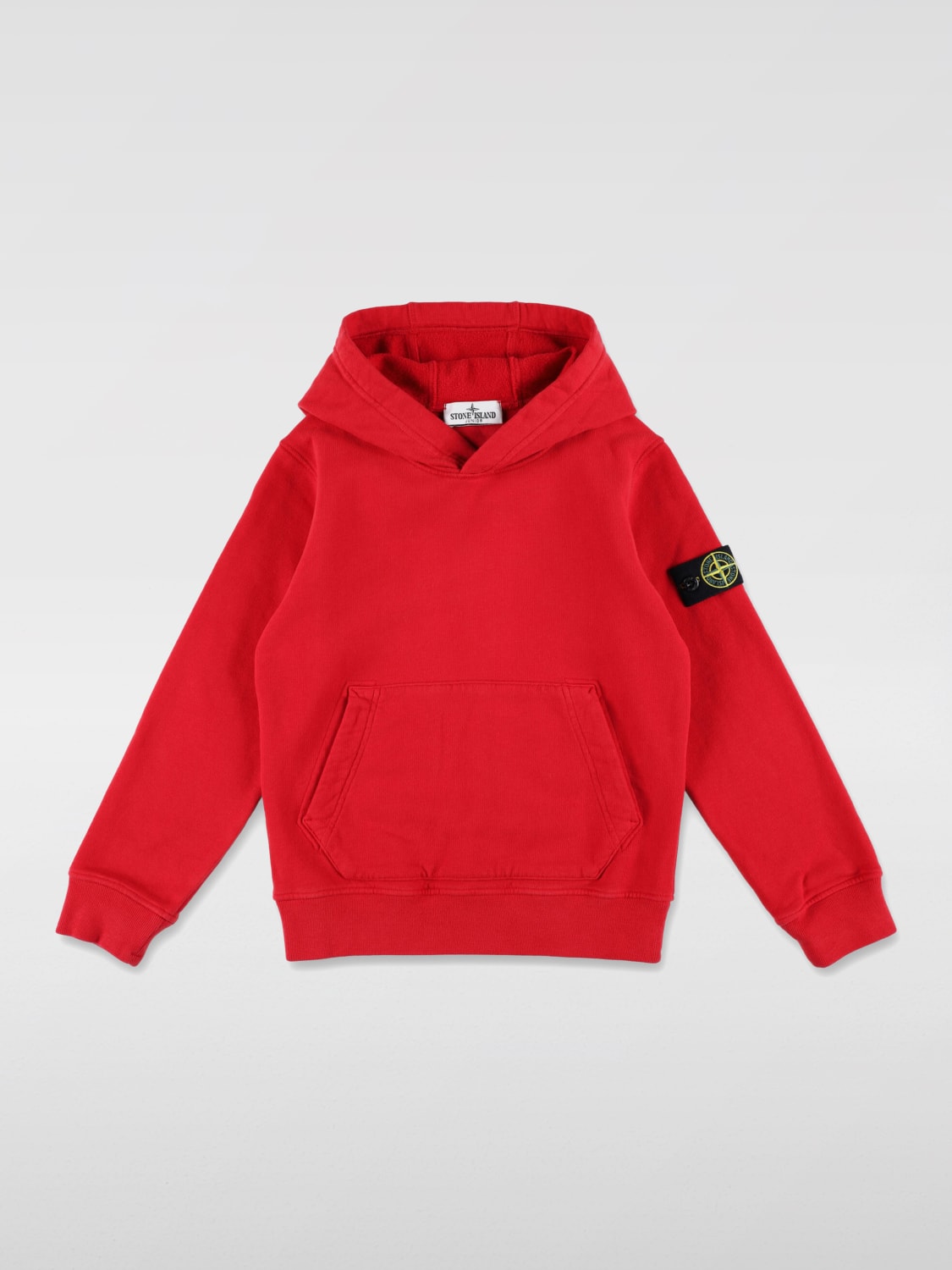 Red stone island jumper junior cheap