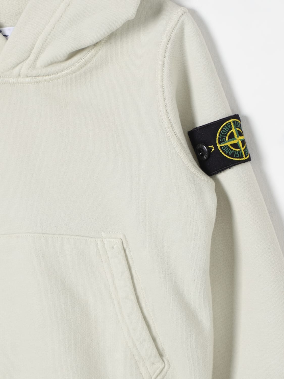 STONE ISLAND JUNIOR SWEATER: Sweater kids Stone Island Junior, Yellow Cream - Img 3