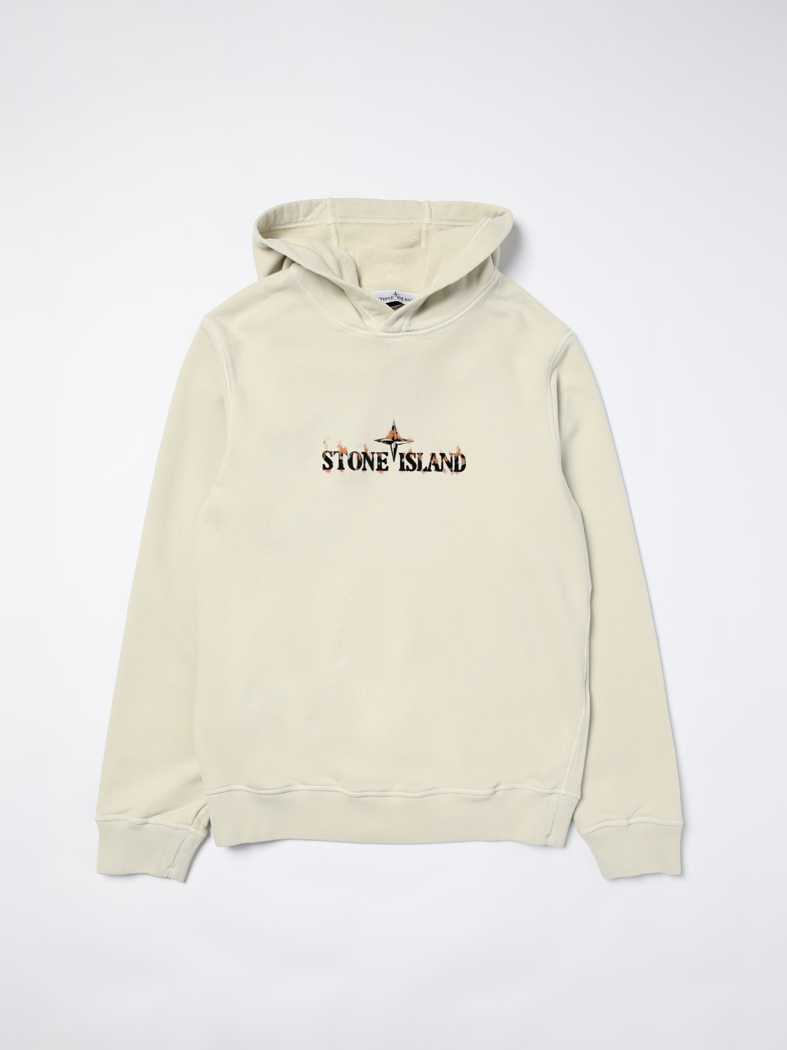 Cream stone island sweatshirt new arrivals