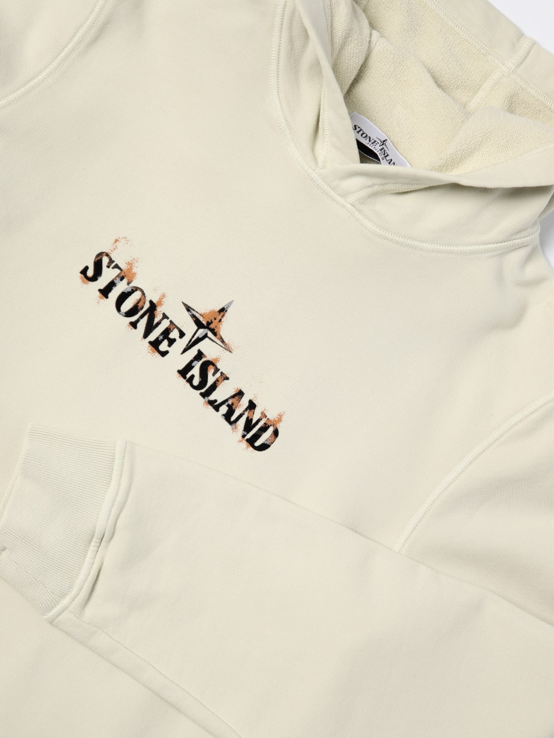 STONE ISLAND JUNIOR SWEATER: Sweater kids Stone Island Junior, Yellow Cream - Img 3