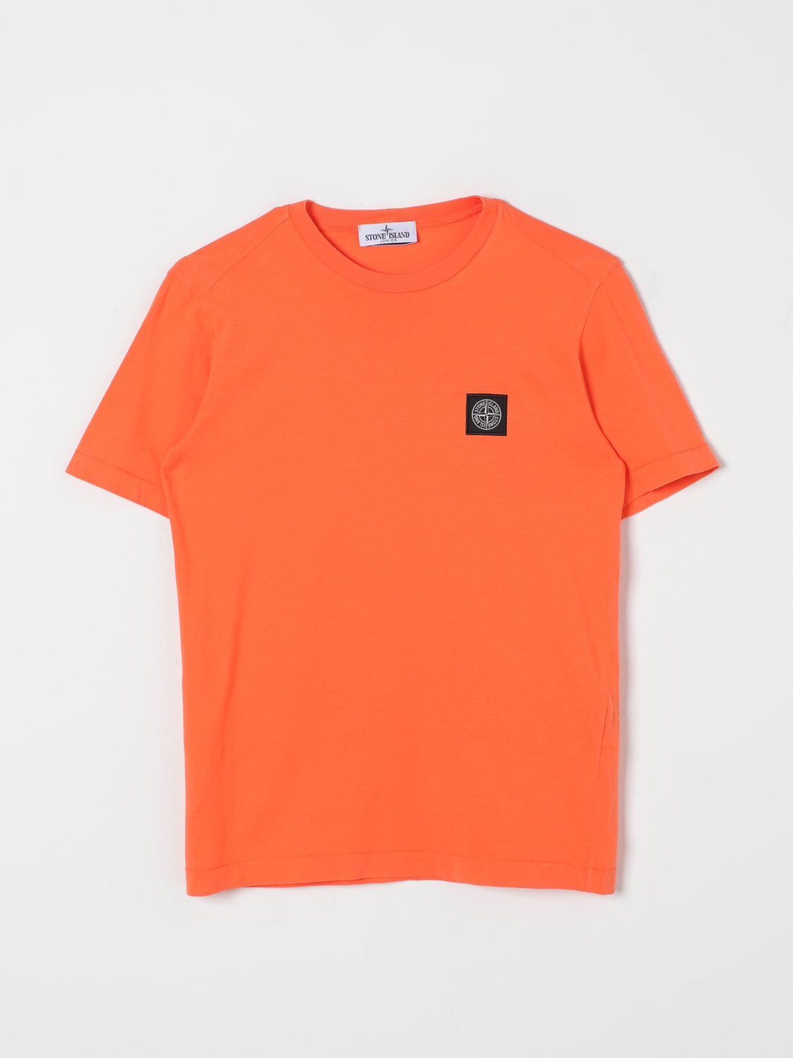 Stone island orange shirt discount