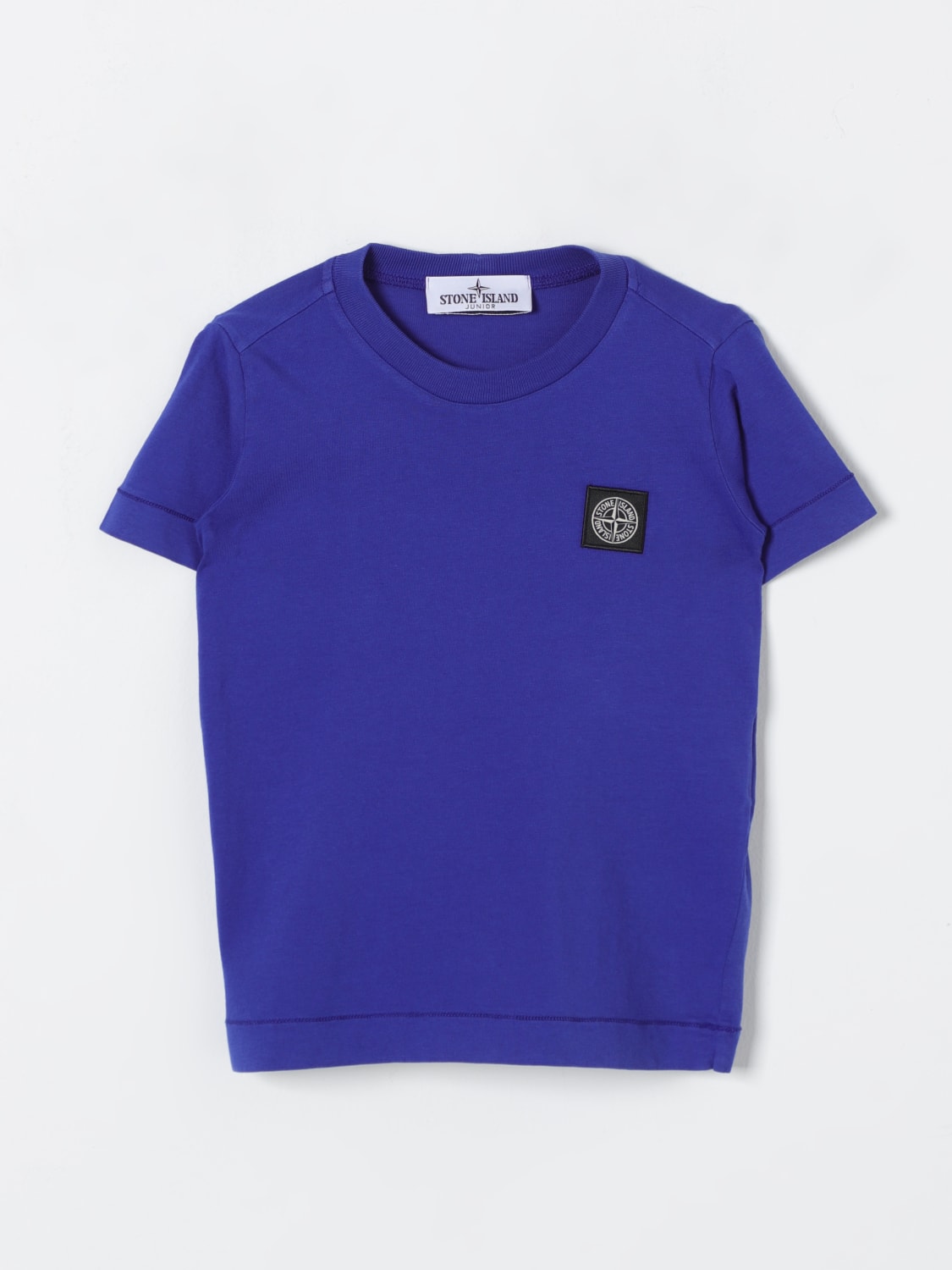 STONE ISLAND JUNIOR T-SHIRT: T-shirt kinder Stone Island Junior, Royal Blue - Img 1
