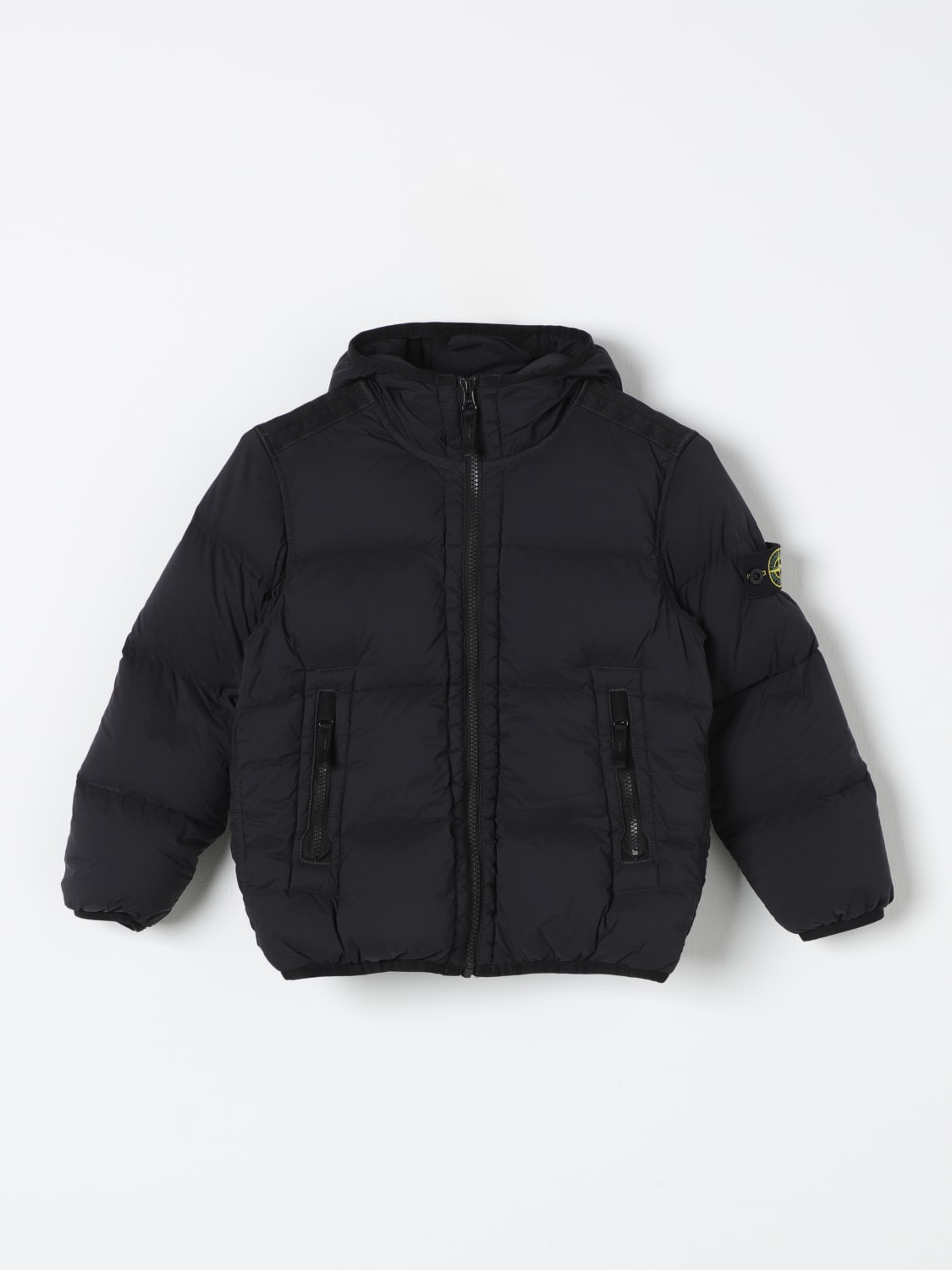 STONE ISLAND JUNIOR Jacket kids Black Stone Island Junior jacket 811640328 online at GIGLIO.COM