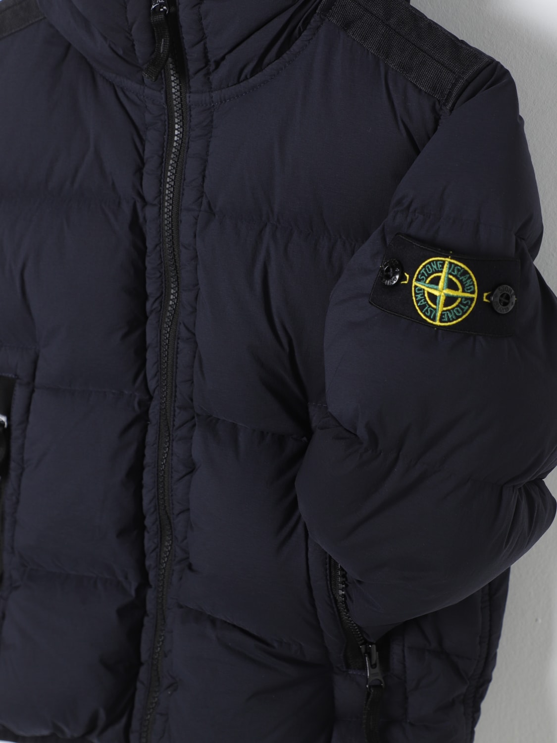 STONE ISLAND JUNIOR 外套: 外套 儿童 Stone Island Junior, 蓝色 - Img 3