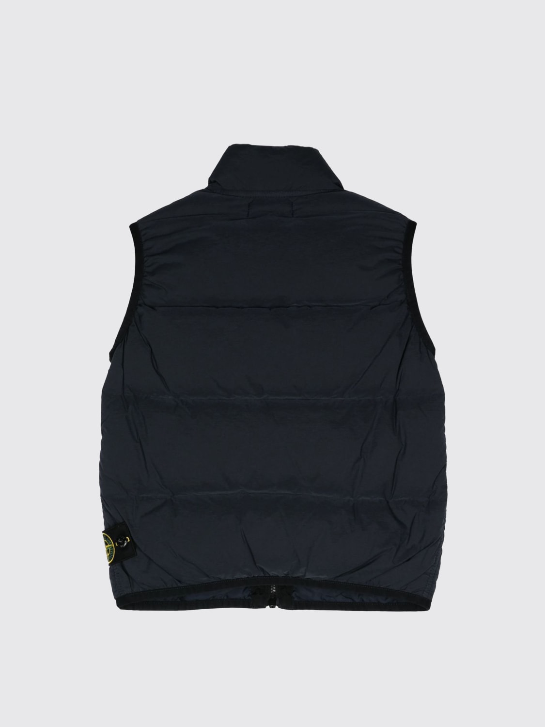 STONE ISLAND JUNIOR WAISTCOAT: Stone Island Junior down vest, Navy - Img 2