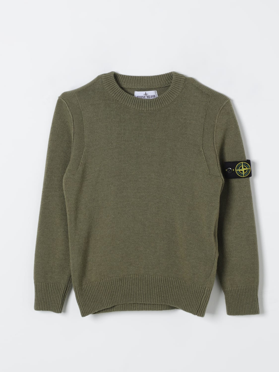 STONE ISLAND JUNIOR Sweater kids Sage Stone Island Junior sweater 8116502Z1 online at GIGLIO.COM