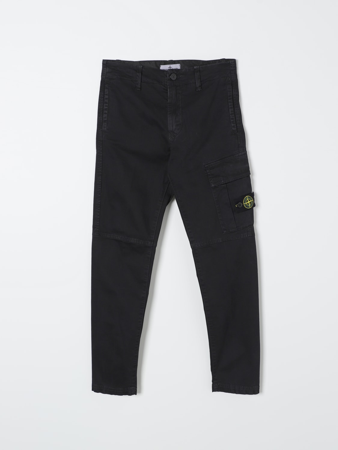 STONE ISLAND JUNIOR PANTS: Pants kids Stone Island Junior, Black - Img 1