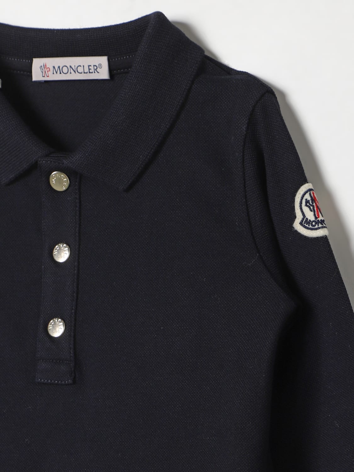 MONCLER 롬퍼: 롬퍼 남아 Moncler, 블루 - Img 3