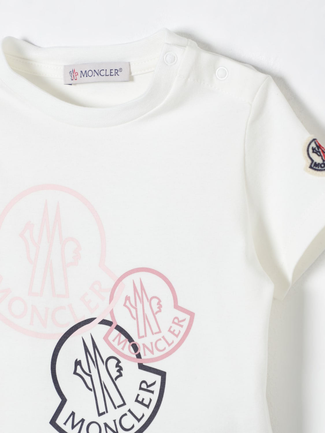 MONCLER T-SHIRT: T-shirt kids Moncler, White - Img 3