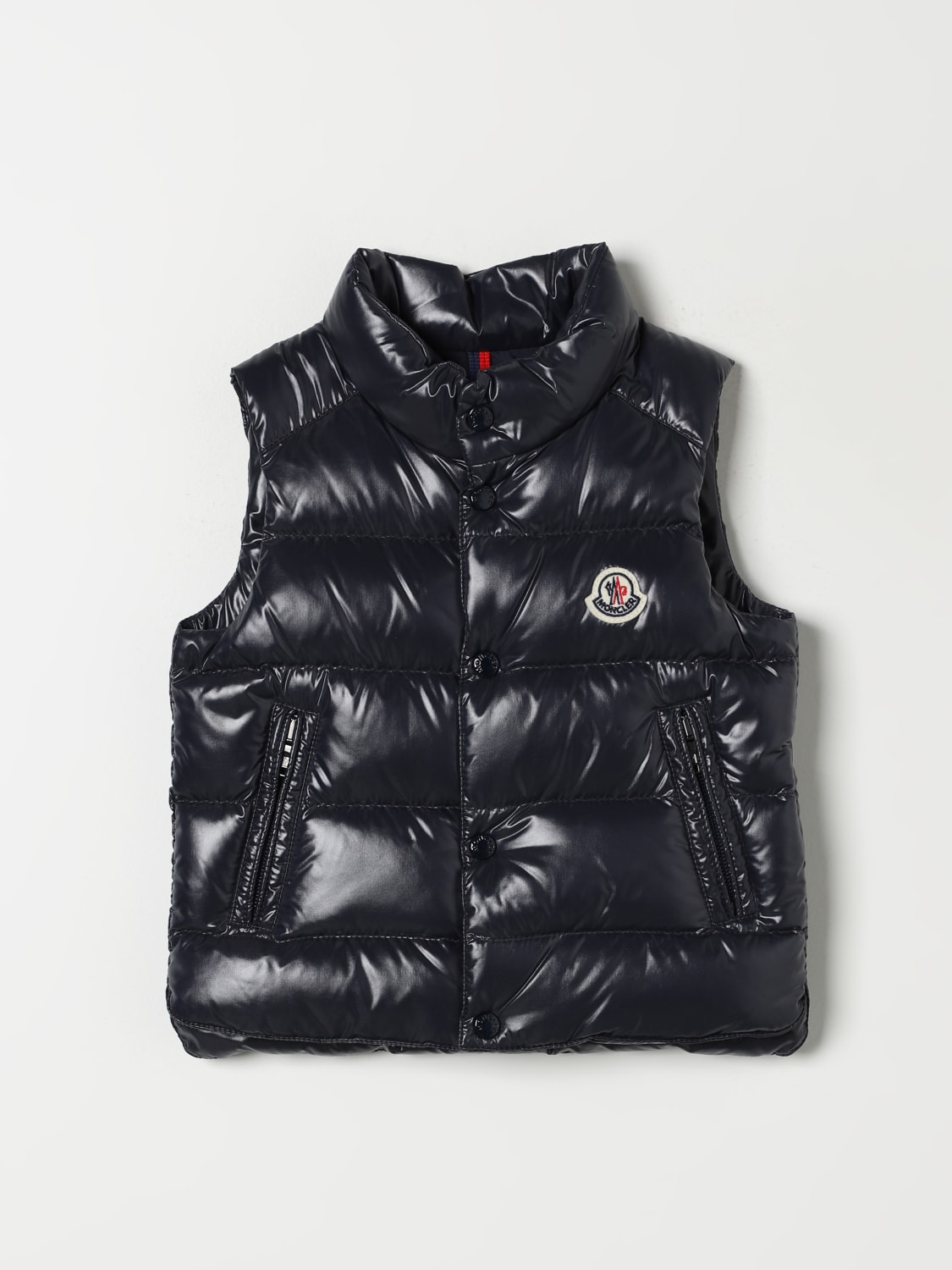 MONCLER 조끼: 재킷 남아 Moncler, 블루 - Img 1