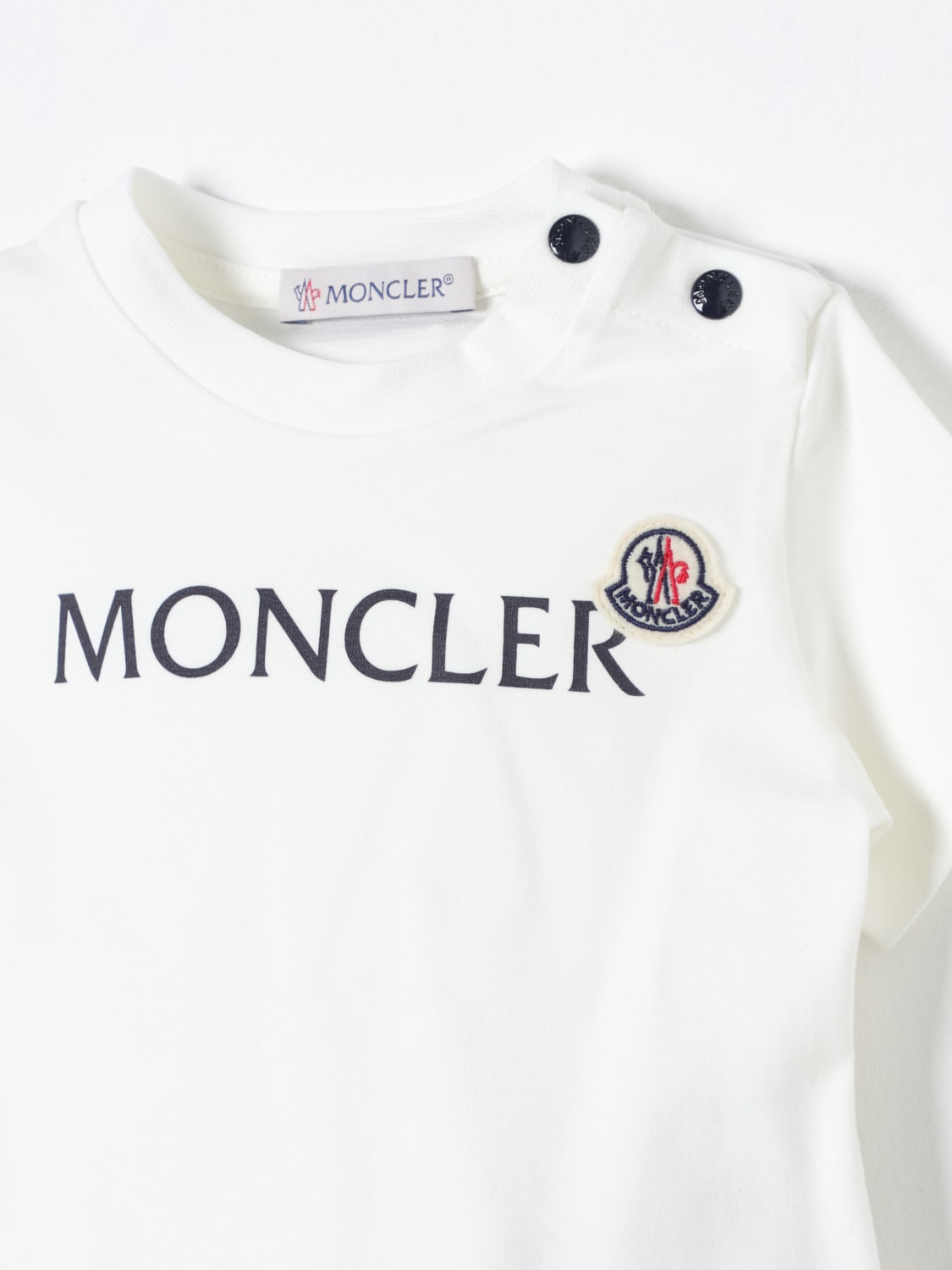 MONCLER T-SHIRT: T-shirt kids Moncler, White - Img 3